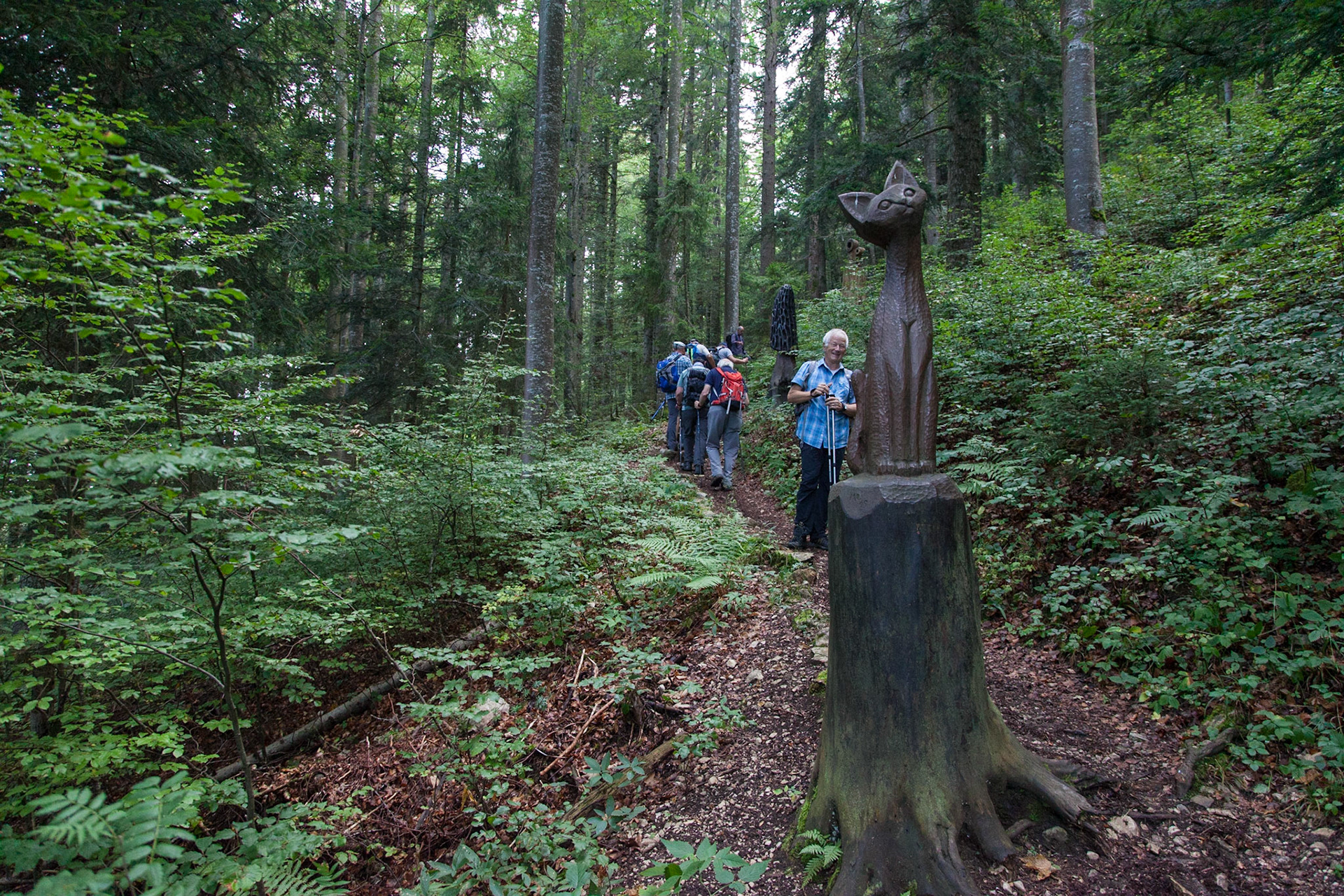 Sentier des statues