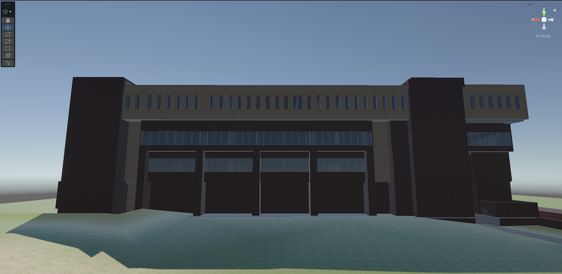 Digital replica of the McEniry building at UNC Charlotte