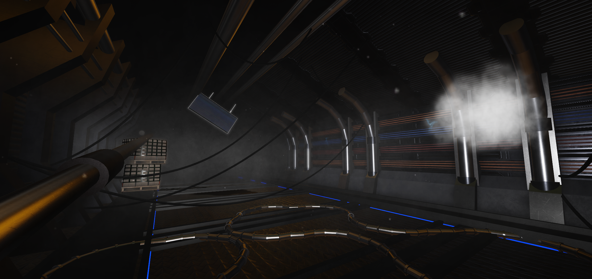 Damaged hallways