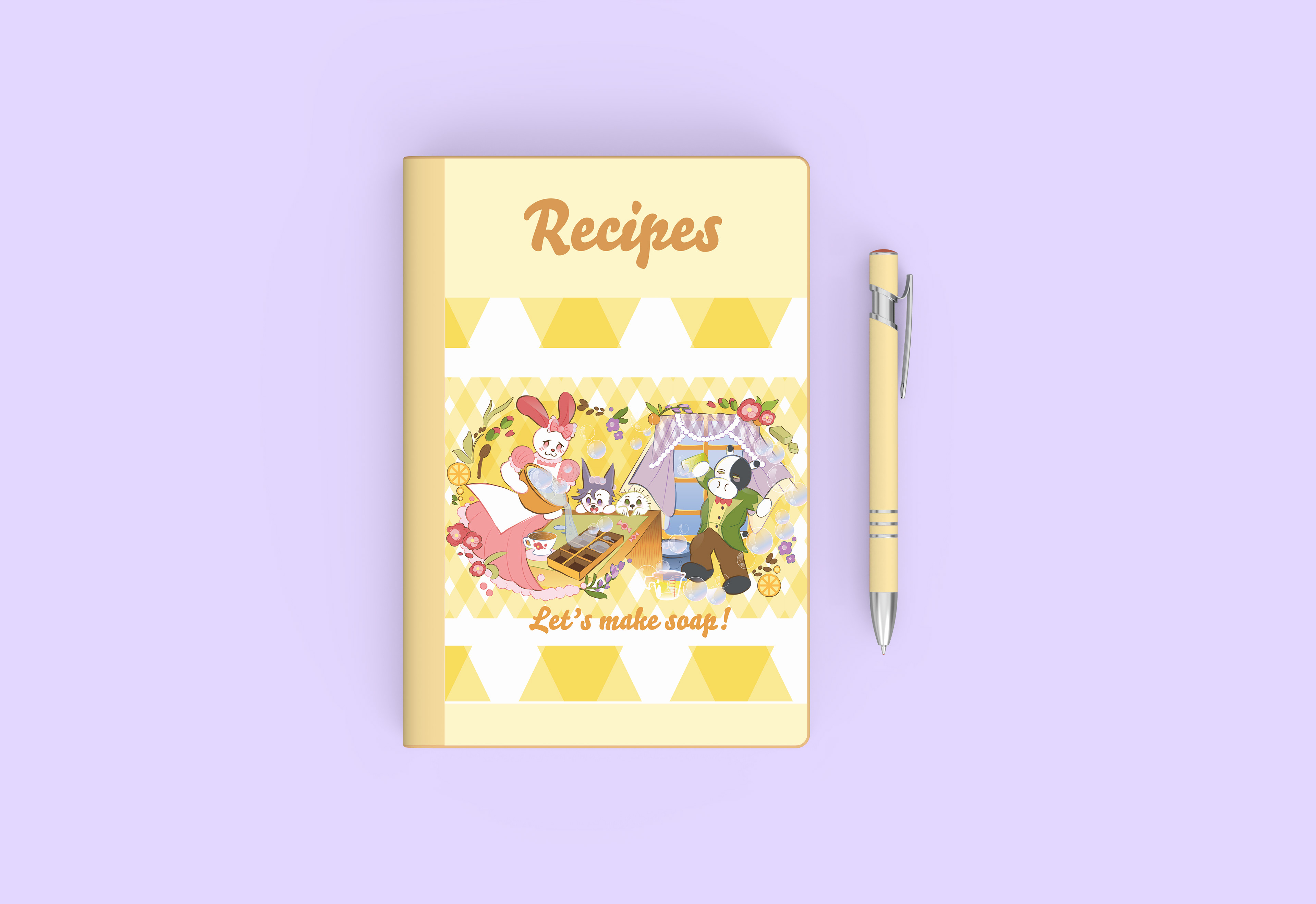 Licensing collection notebook mockup 1
