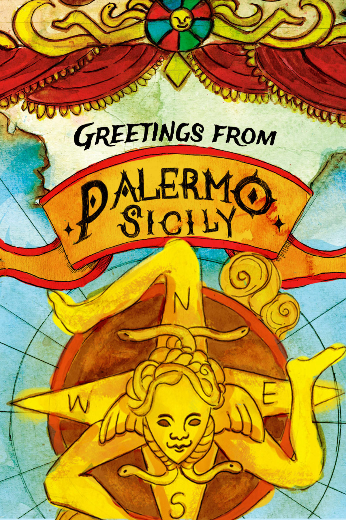 Palermo postcard