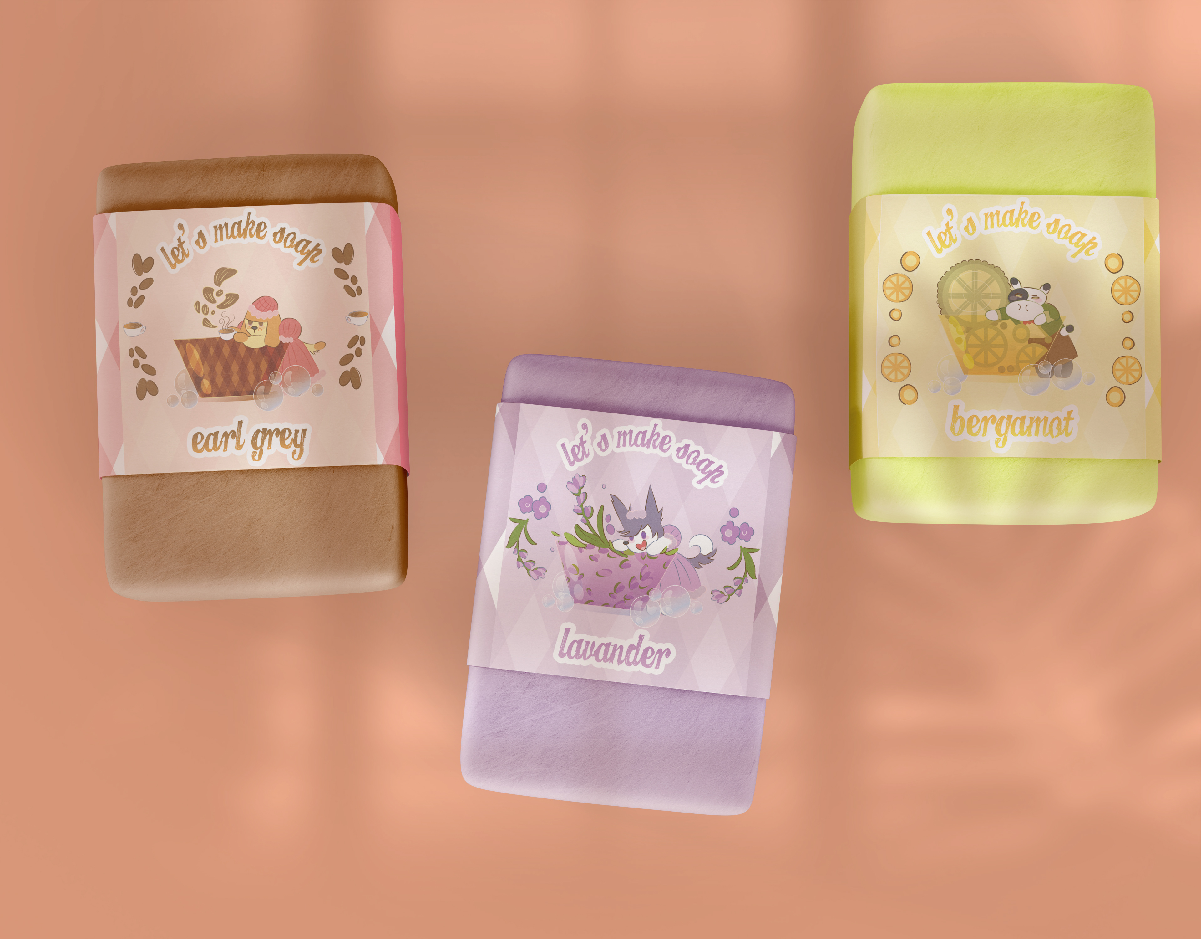 Licensing collection soap mockup