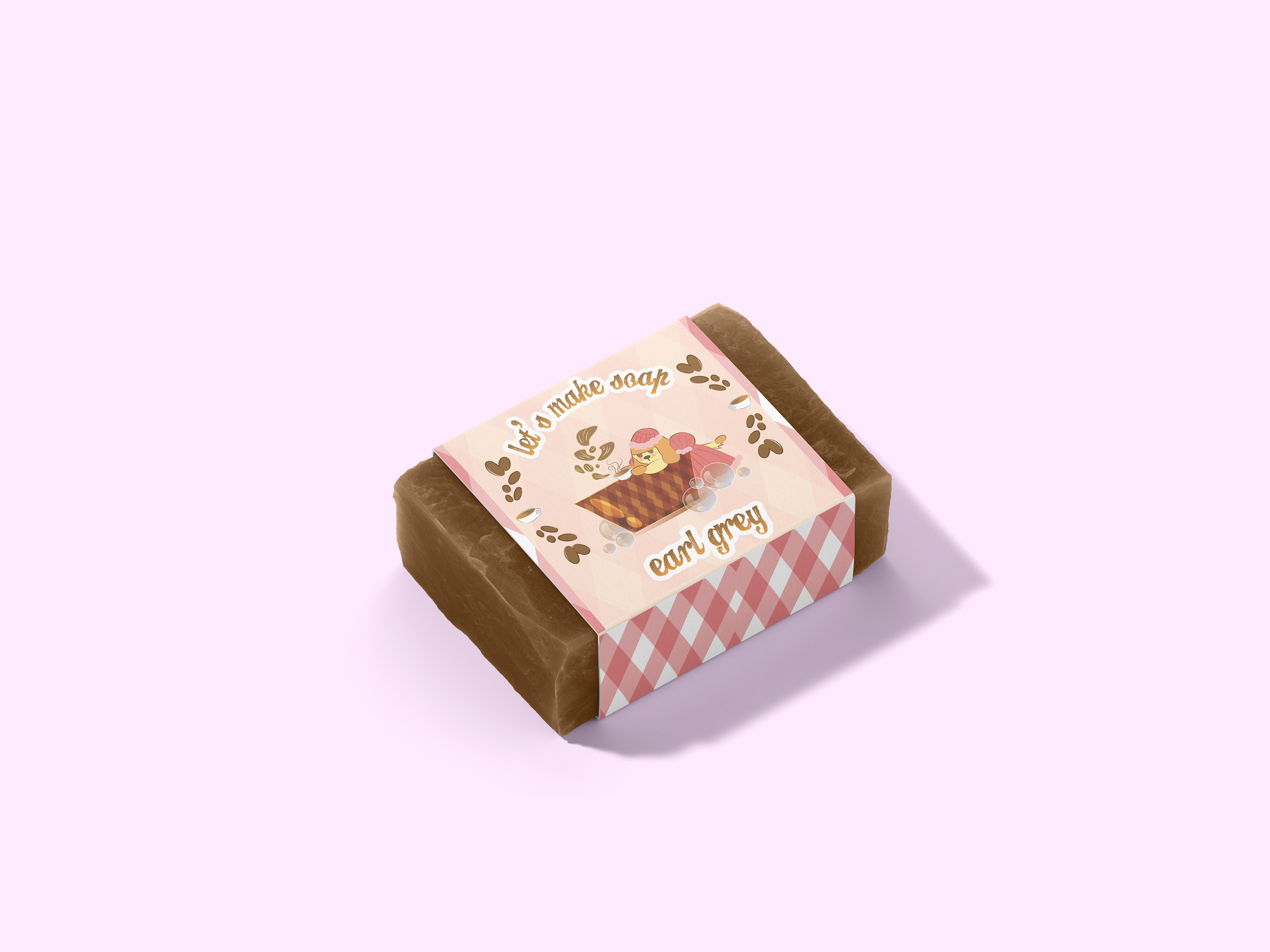 Licensing collection tea soap mockup