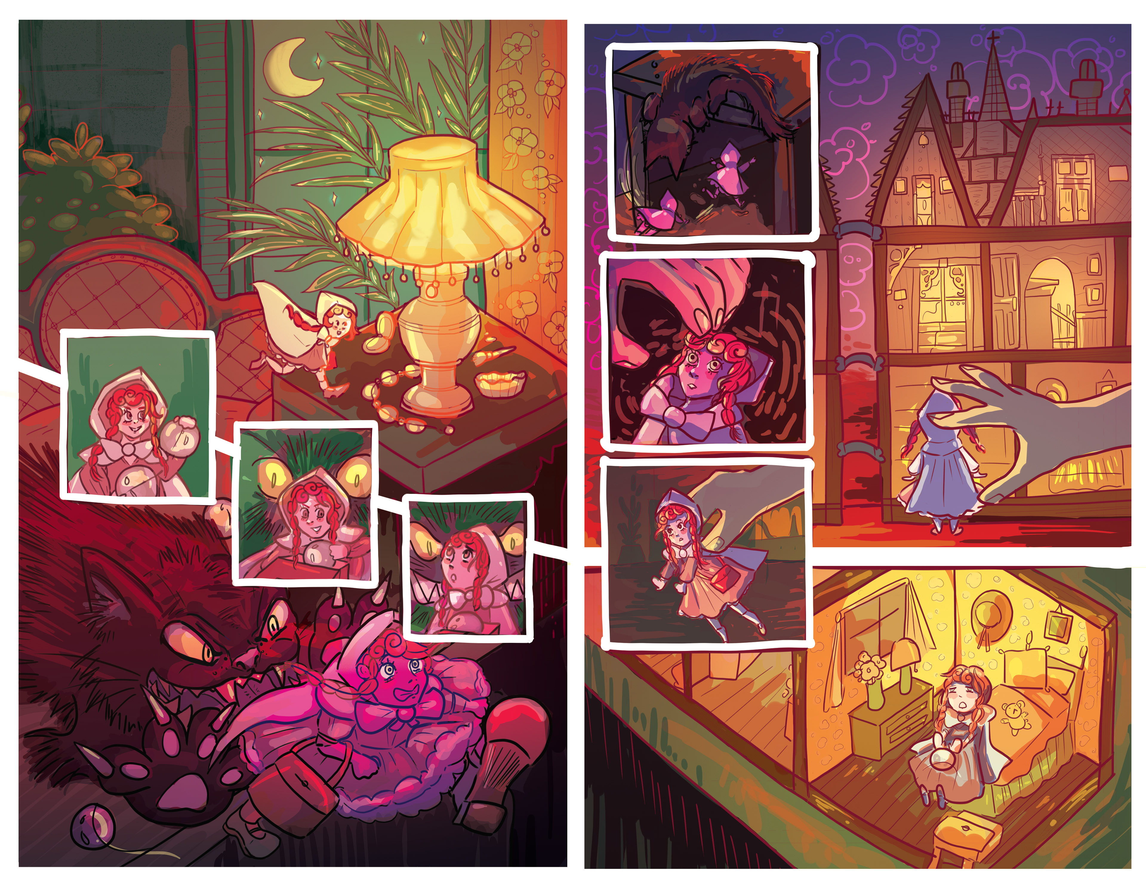 Environmental storytelling comic