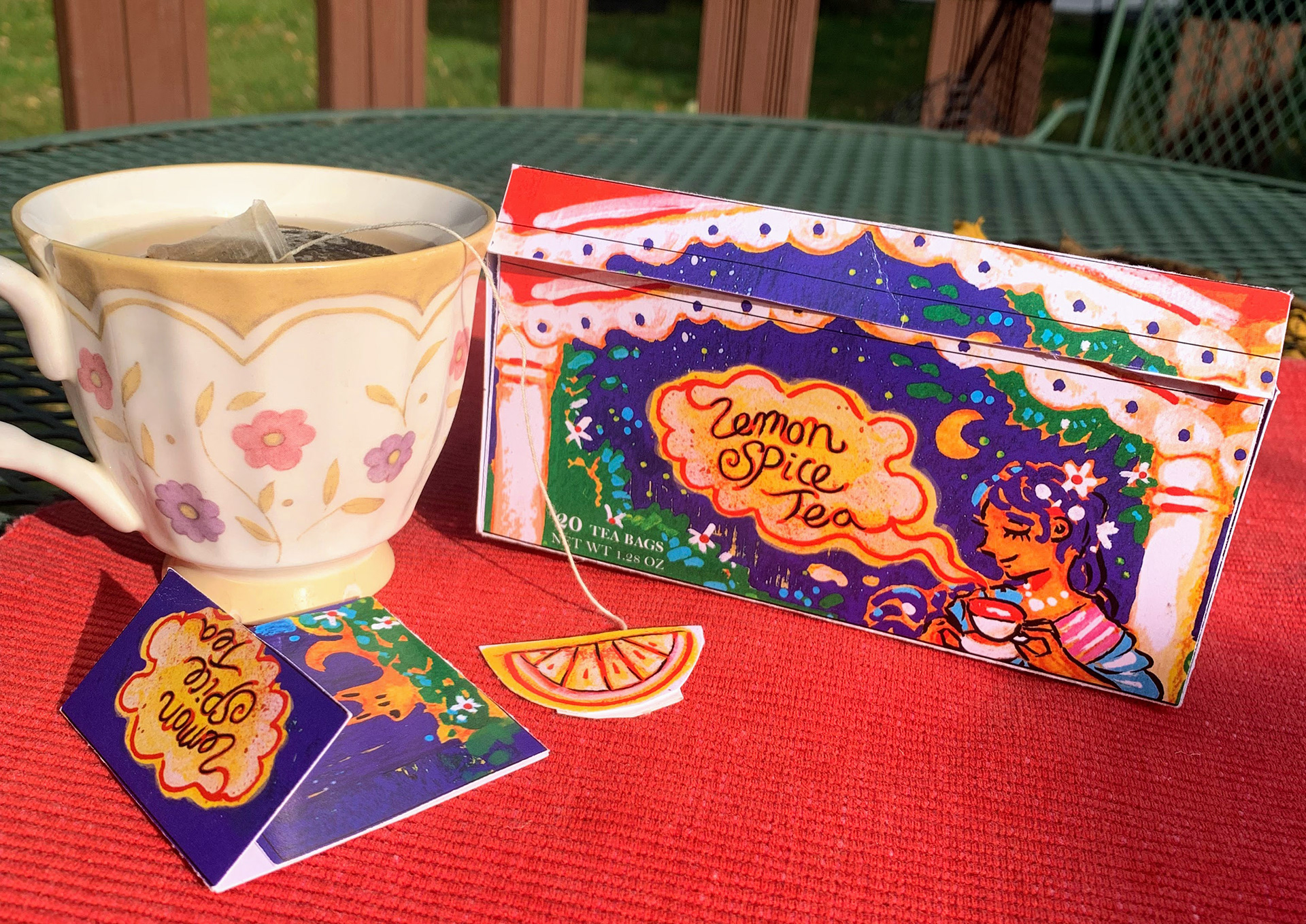Tea box front