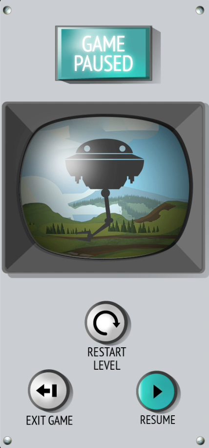 Pause screen design