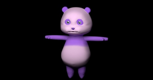作成したキャラクタのモデル