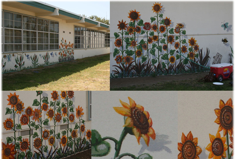Painted Sunflowers with Every Second Grade Class