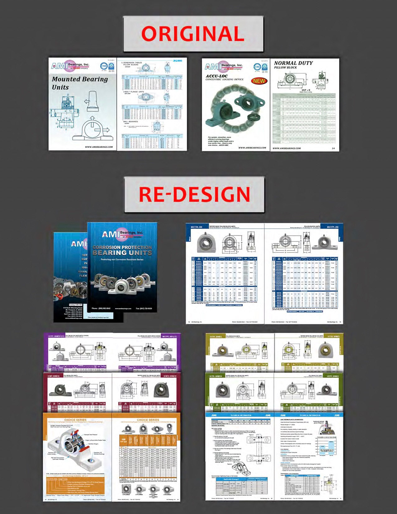 AMI Bearings, Inc. - Catalog & Flyer Re-Design