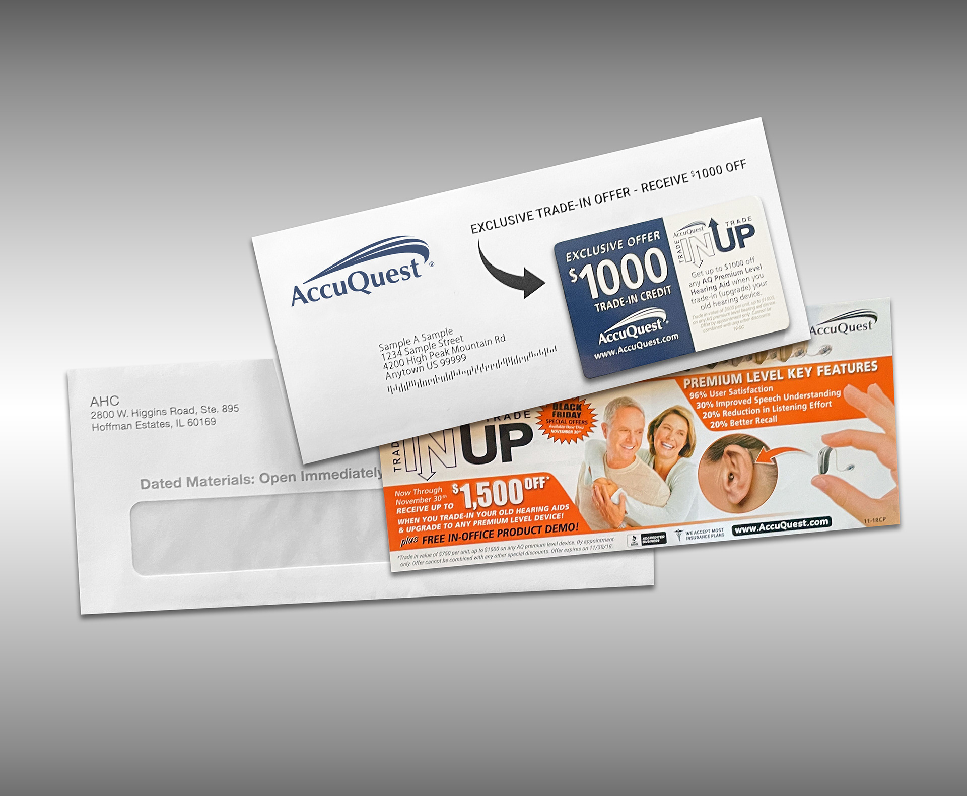 AccuQuest Hearing Centers - Direct Mail Set
