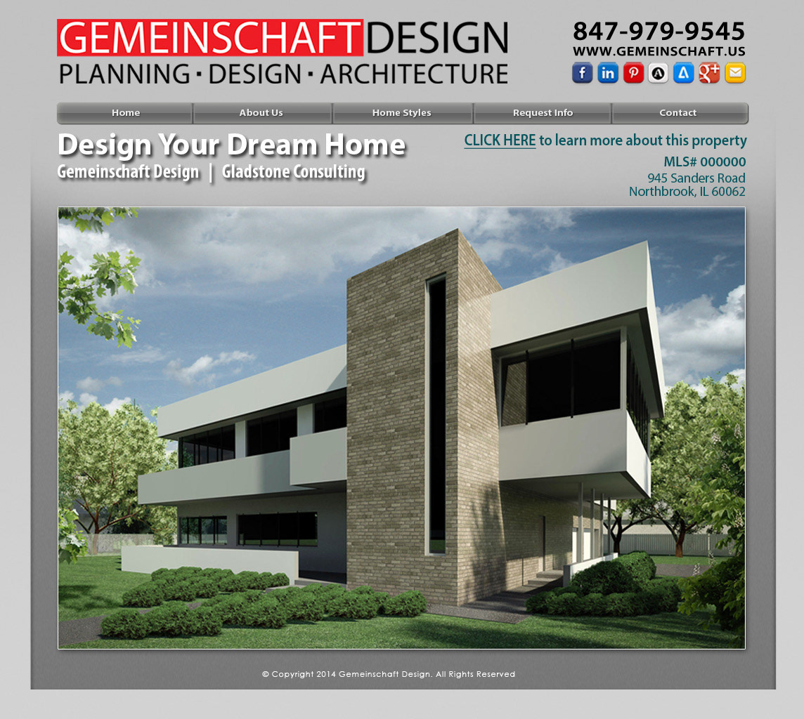 Gemeinschaft Design - MLS Landing Page Design