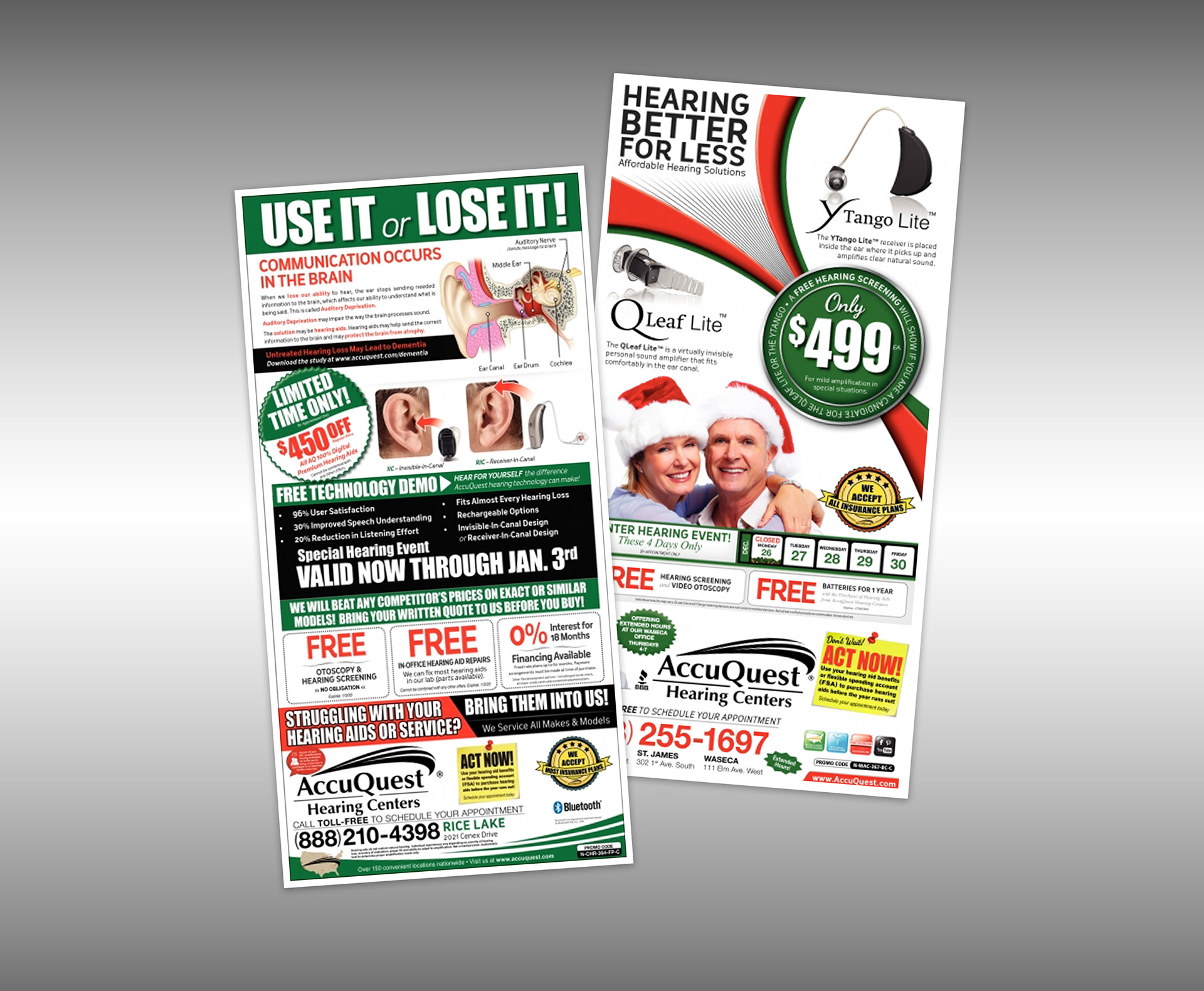 AccuQuest Hearing Centers - Newspaper Ad (seasonal)
