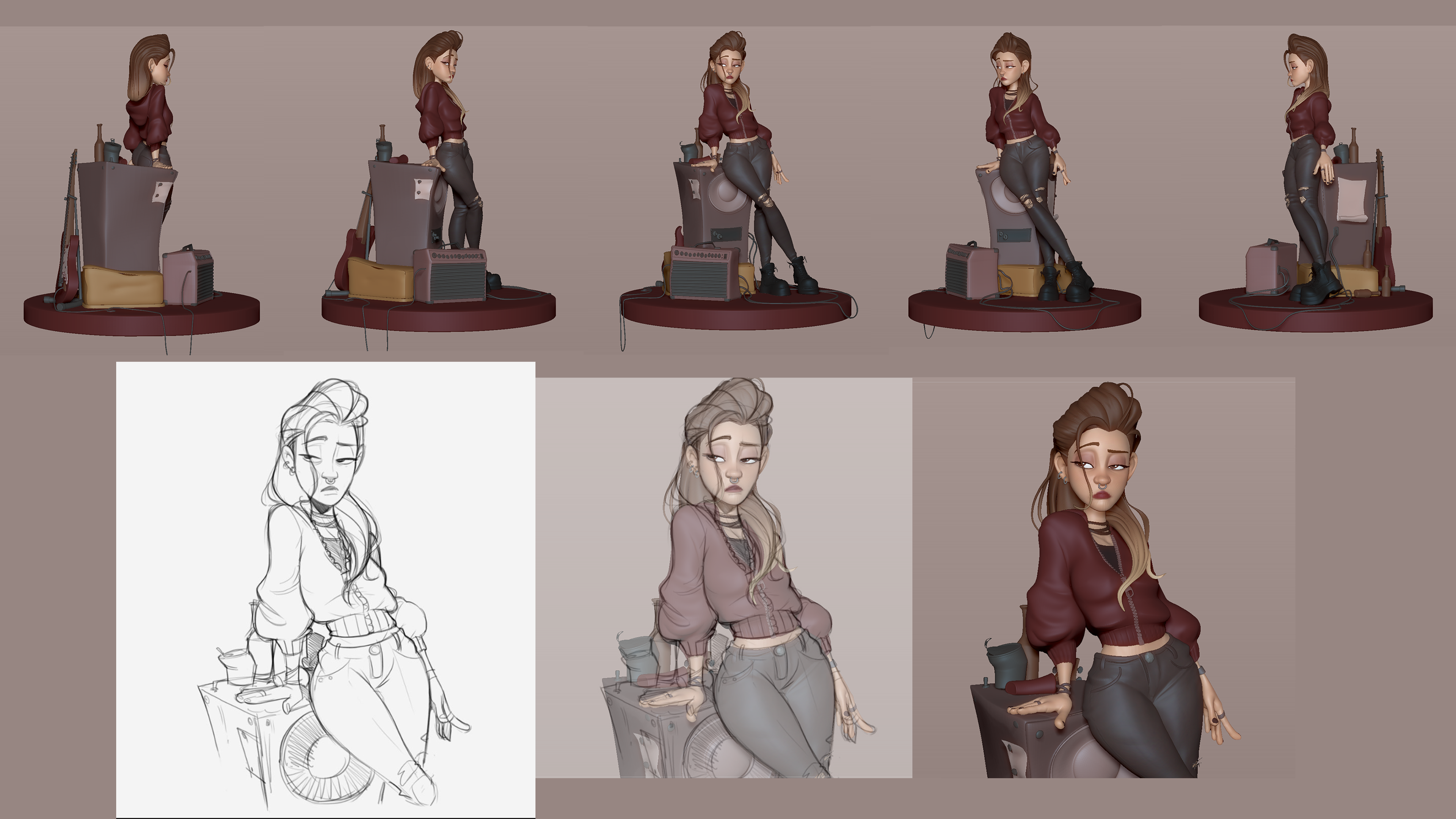 Based on Original Concept Art by Violetta Pavlovskaia (@puba24)