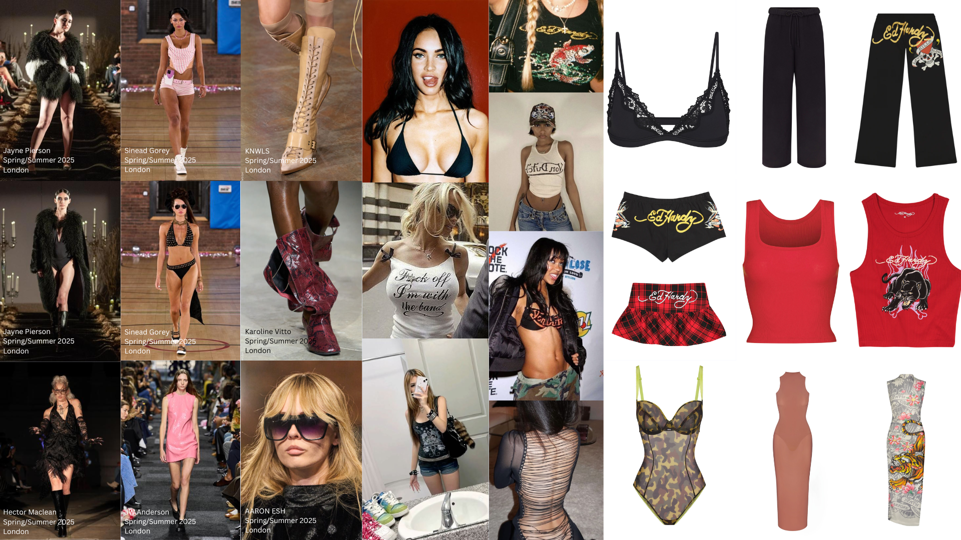 Styling Moodboard "London S/S 25 Trends"