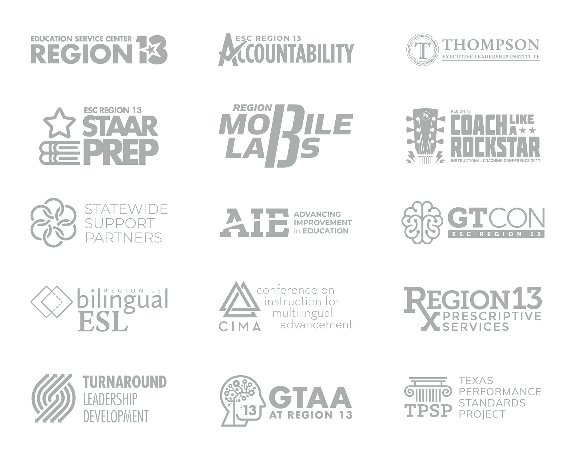 A collection of program and event-specific identity combinations