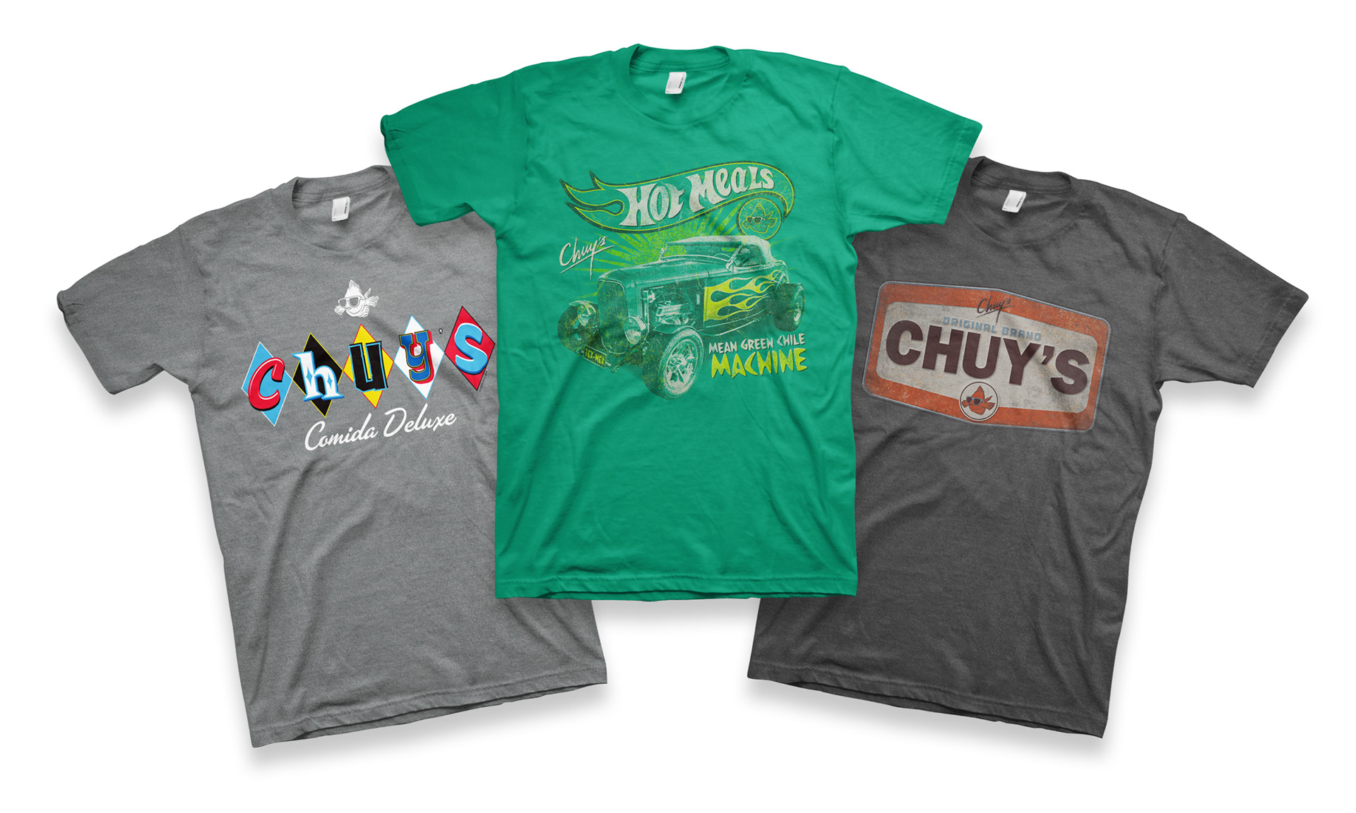 3 Americana-themed Chuy's Tex-Mex shirt mockups