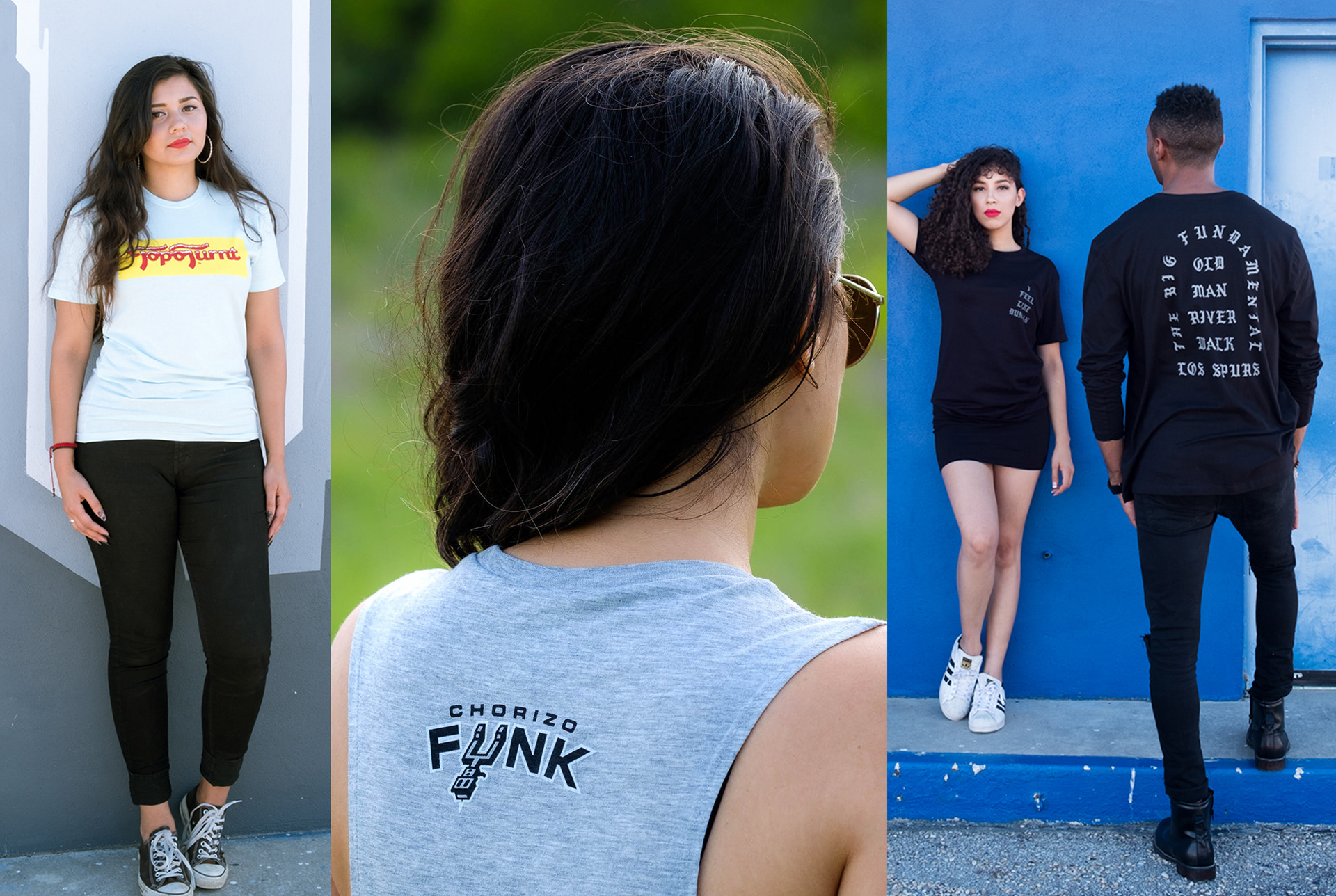 Model photos from the first Chorizo Funk look book