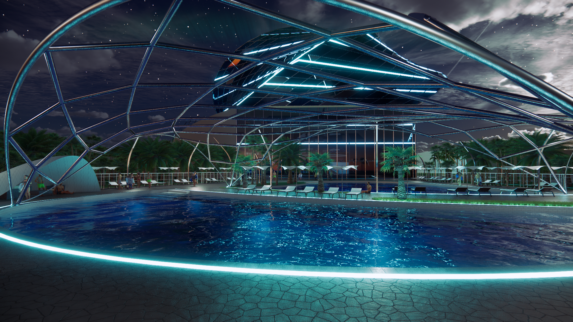 Hotel Pool View