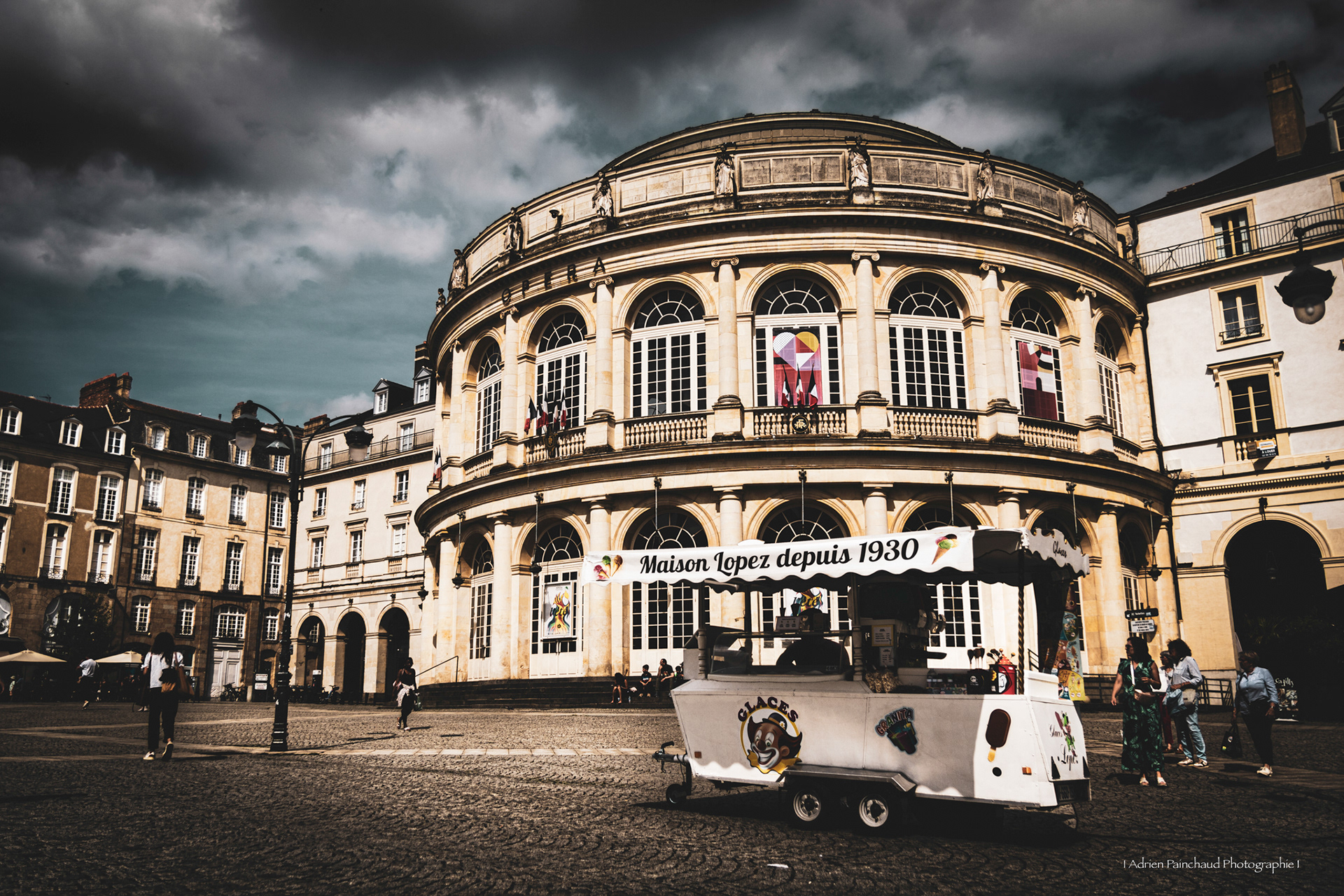 Instant glacé à l'Opéra