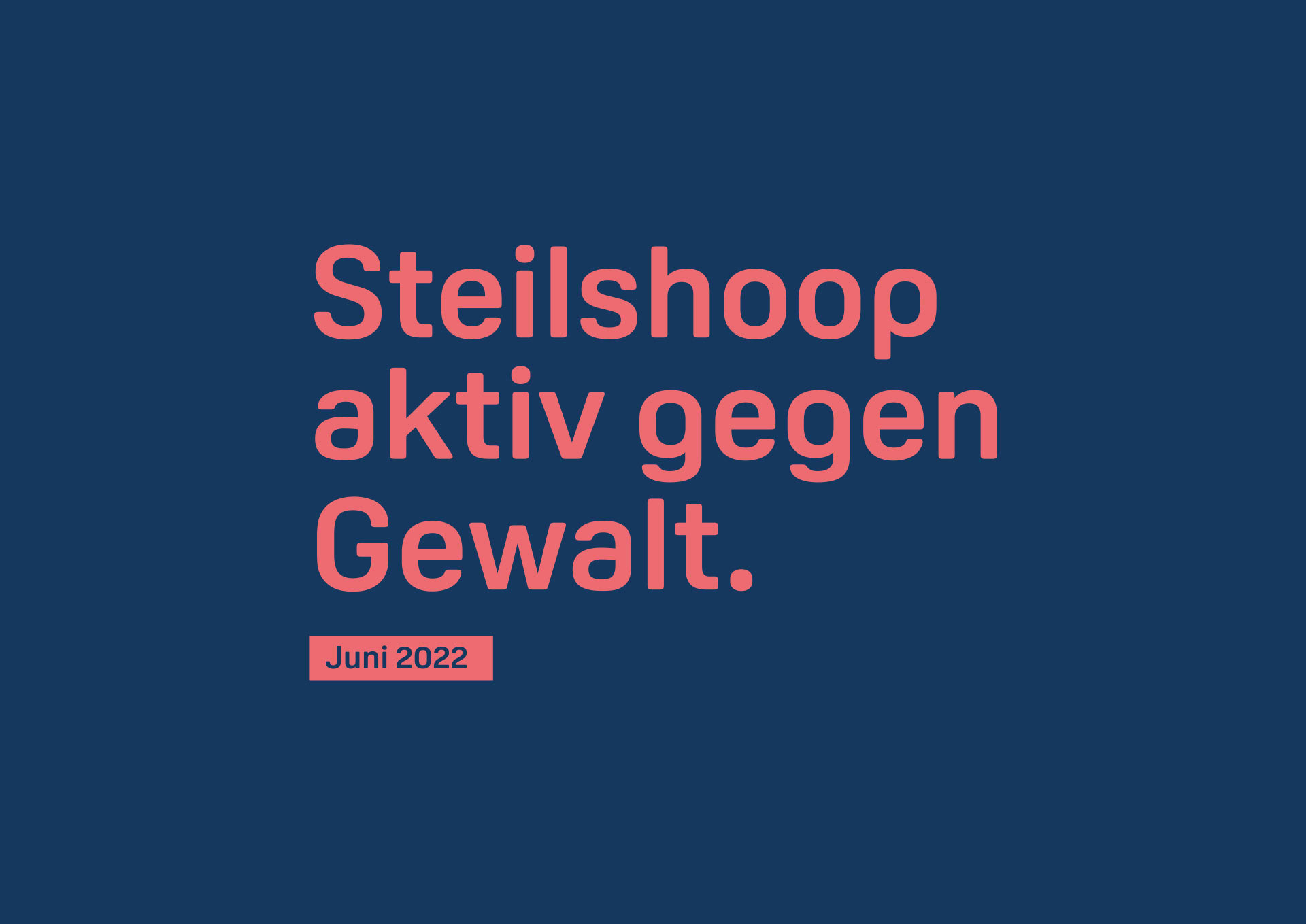 Steilshooop aktiv gegen Gewalt Logo
