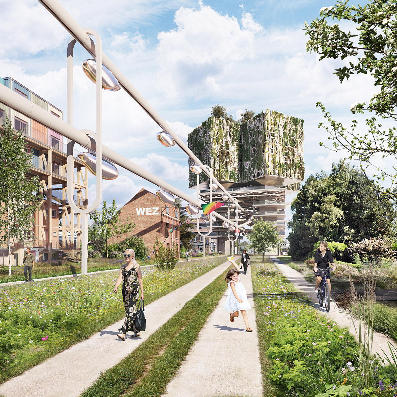 2051 | L'HUMANIS-CARDO VU DEPUIS LA RUE DE LA GARE