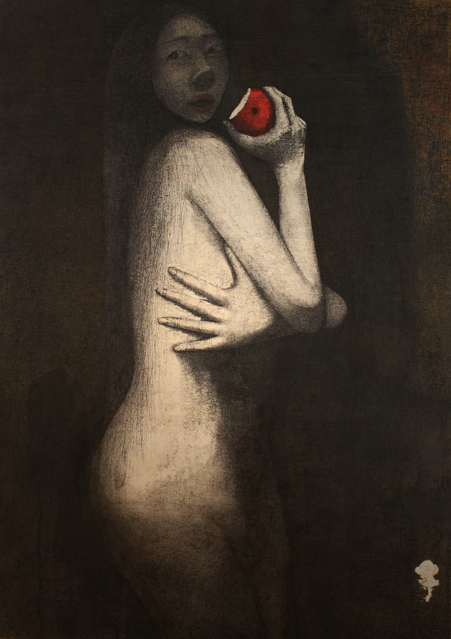 Eve 3, Pen on the Paper, 76×106cm, 2020, Shin, Young Seong