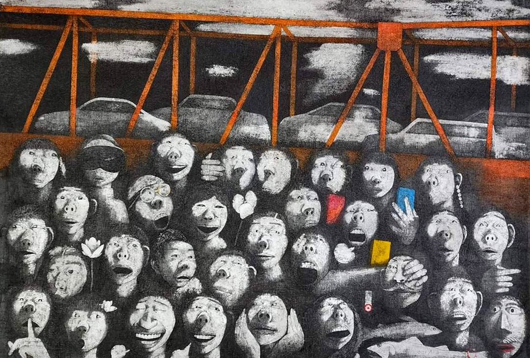 동호대교, Pen on the Paper, 109×76cm, 2024, 신영성 작