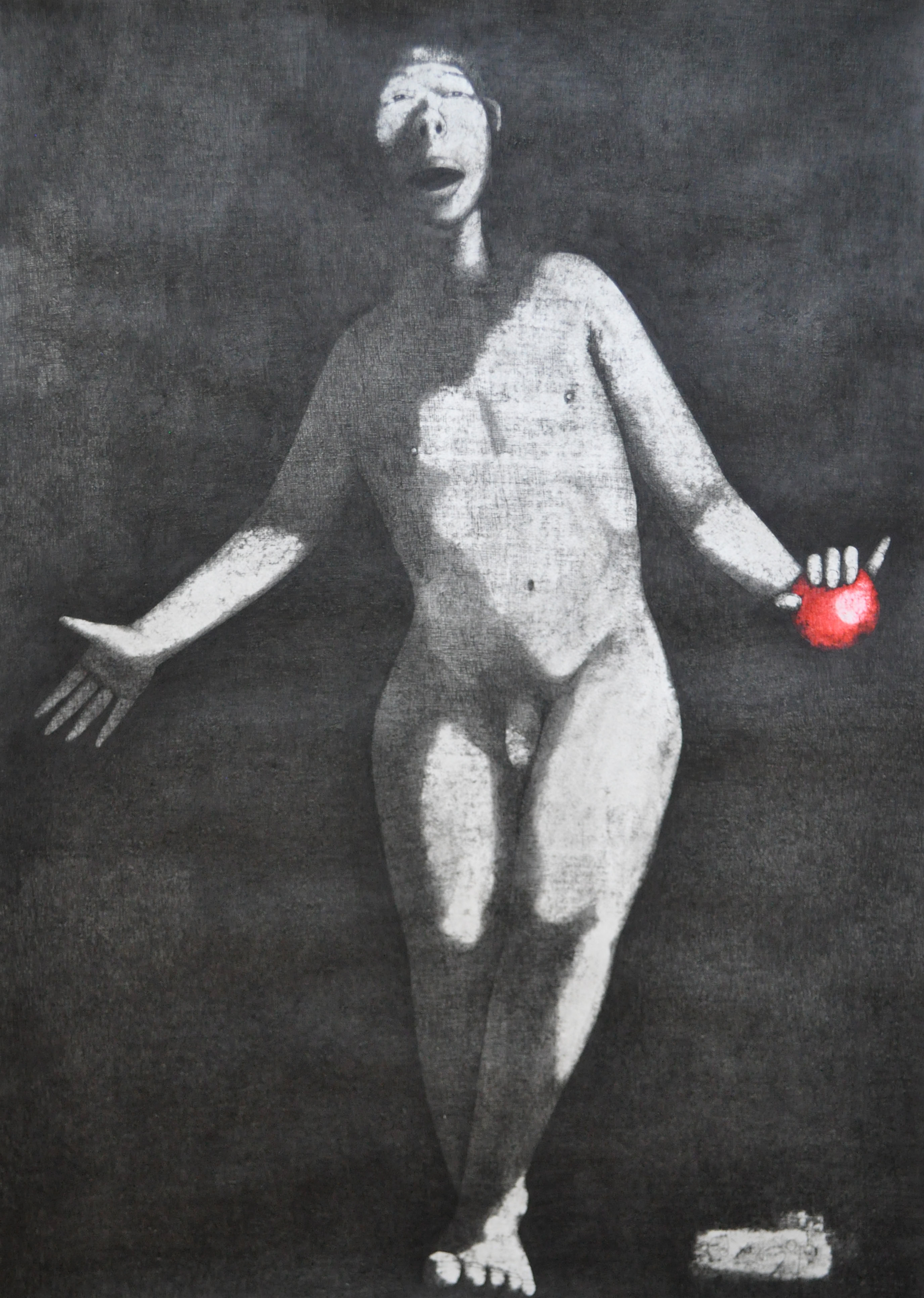 Adam 1, Pen on the Paper, 76×106cm, 2020, Shin, Young Seong