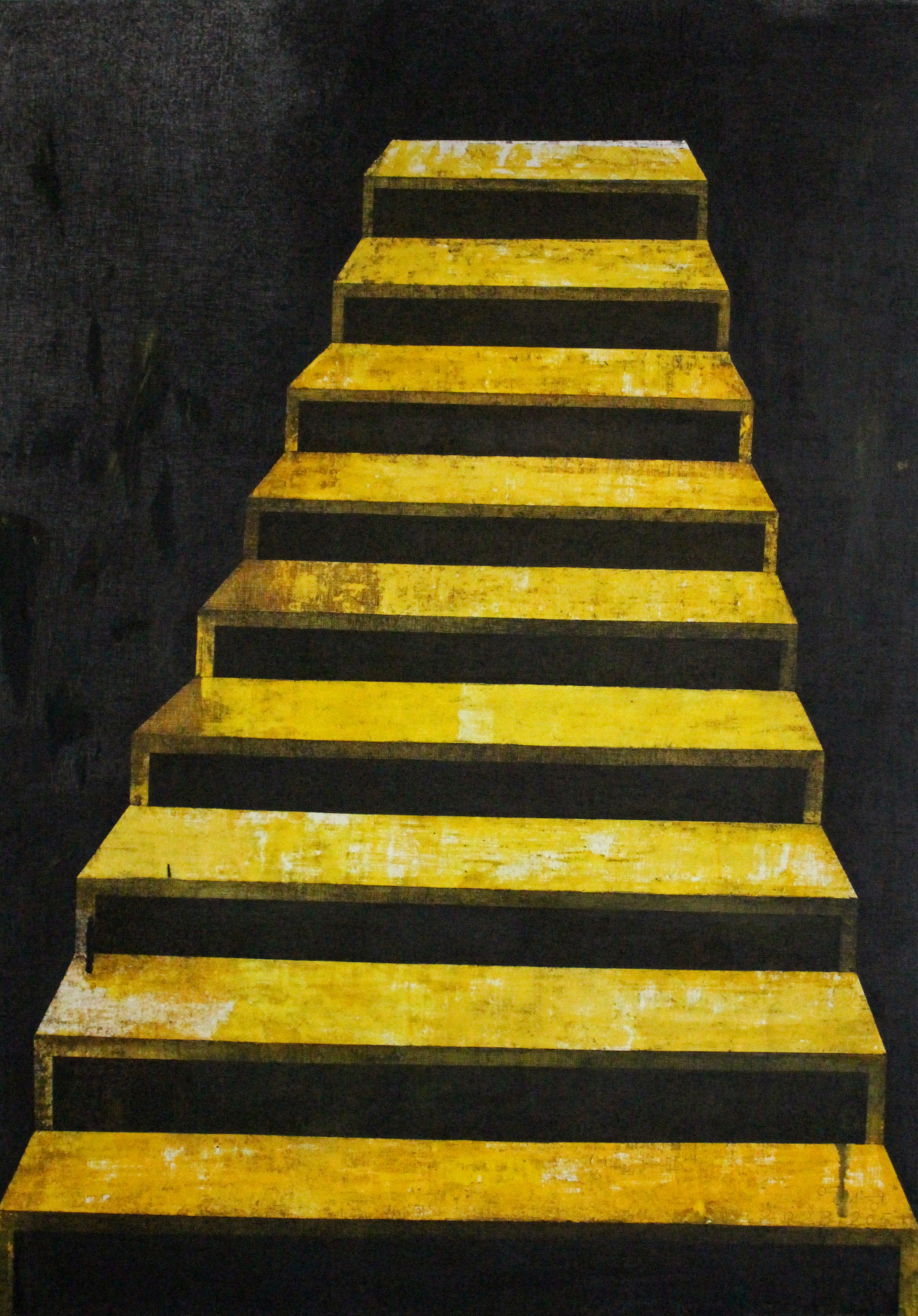 사다리(Ladder), Pen on the Paper, 78×112cm, 2023, 신영성 작
