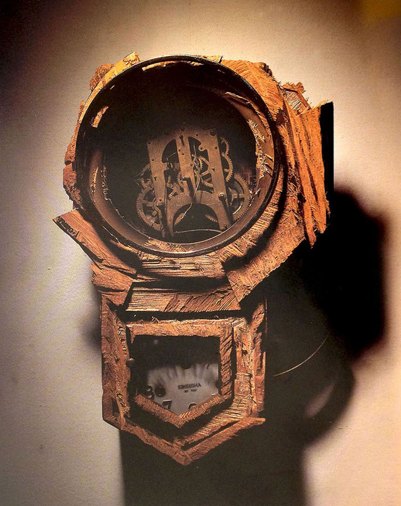 ㅅ겨 시계 오브제, 40×70×12cm, 1987, 신영성