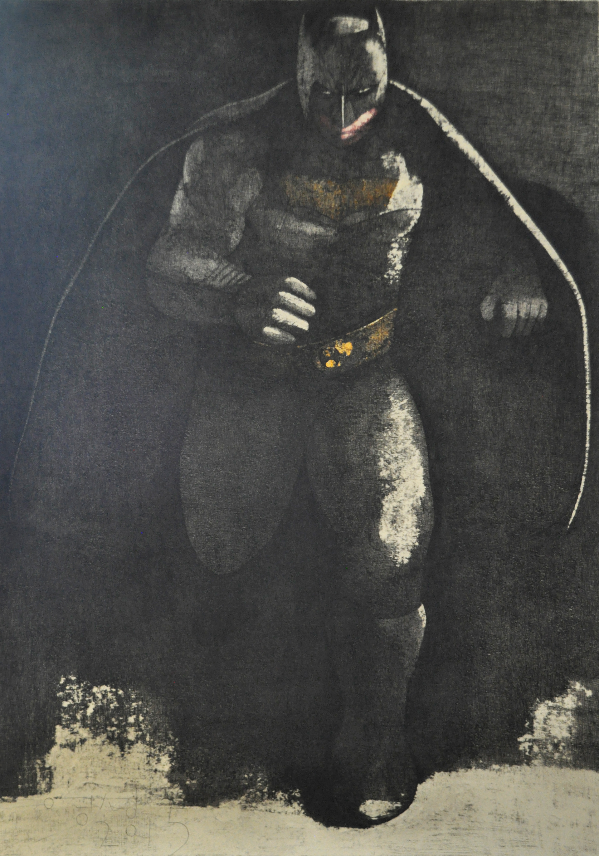god-Bat Man, pen on the paper, 76×106cm, 2015, 신영성 작