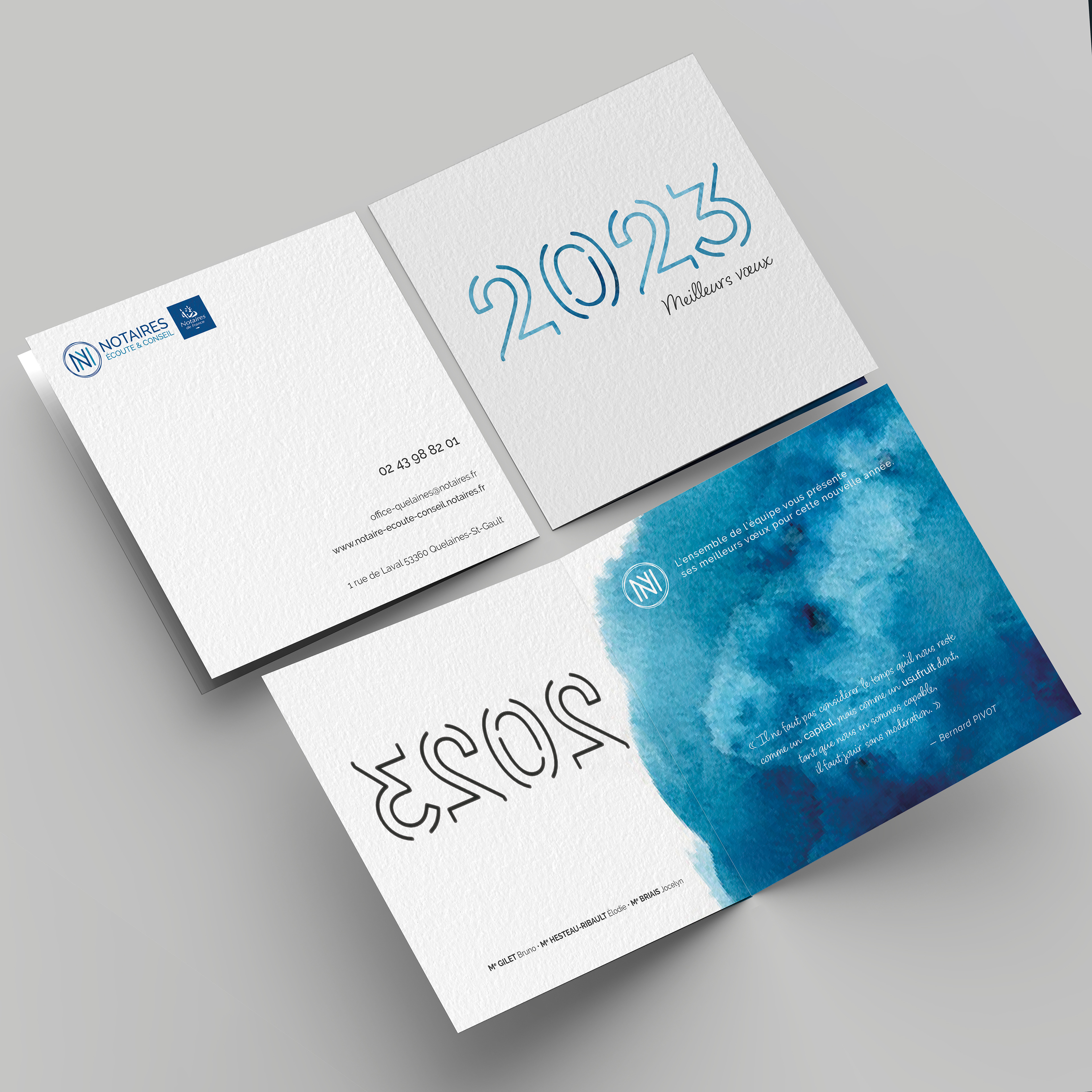2022 • Cartes de Vœux • Notaires Écoute & Conseil