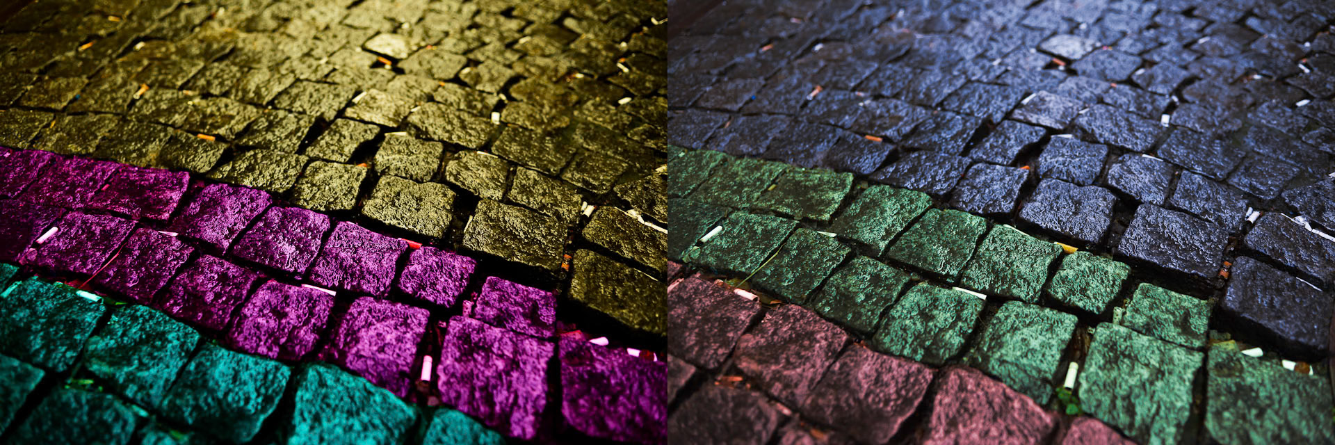 "Road" stereoscopic image from "Third Eye" solo exhibition at PG Art Gallery