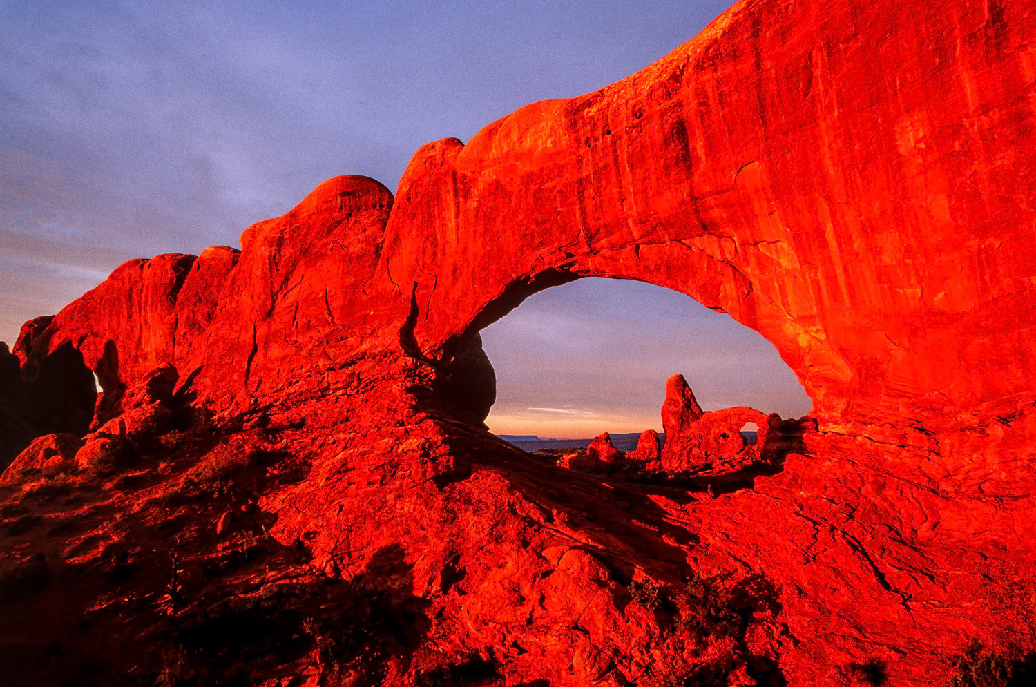 North and South Windows, Arches National Park, Utah, USA