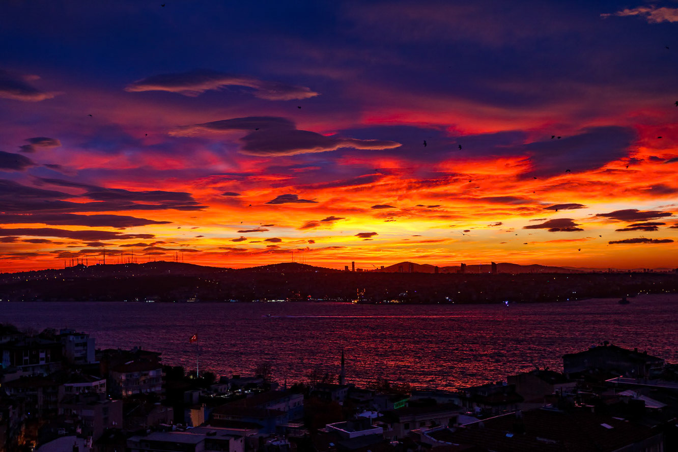 Sunrise over Bosphorus, Istanbul