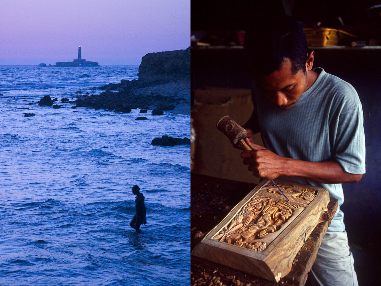 Brother Islands, Red Sea, Egypt / Storyboard carver, Palau