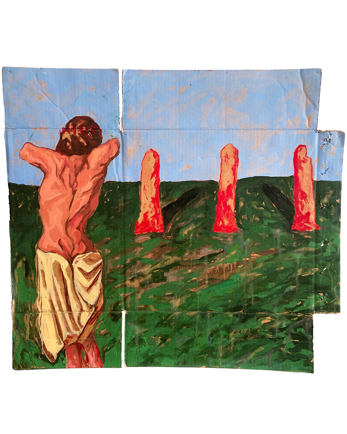 Crucifix on the menhir plateau