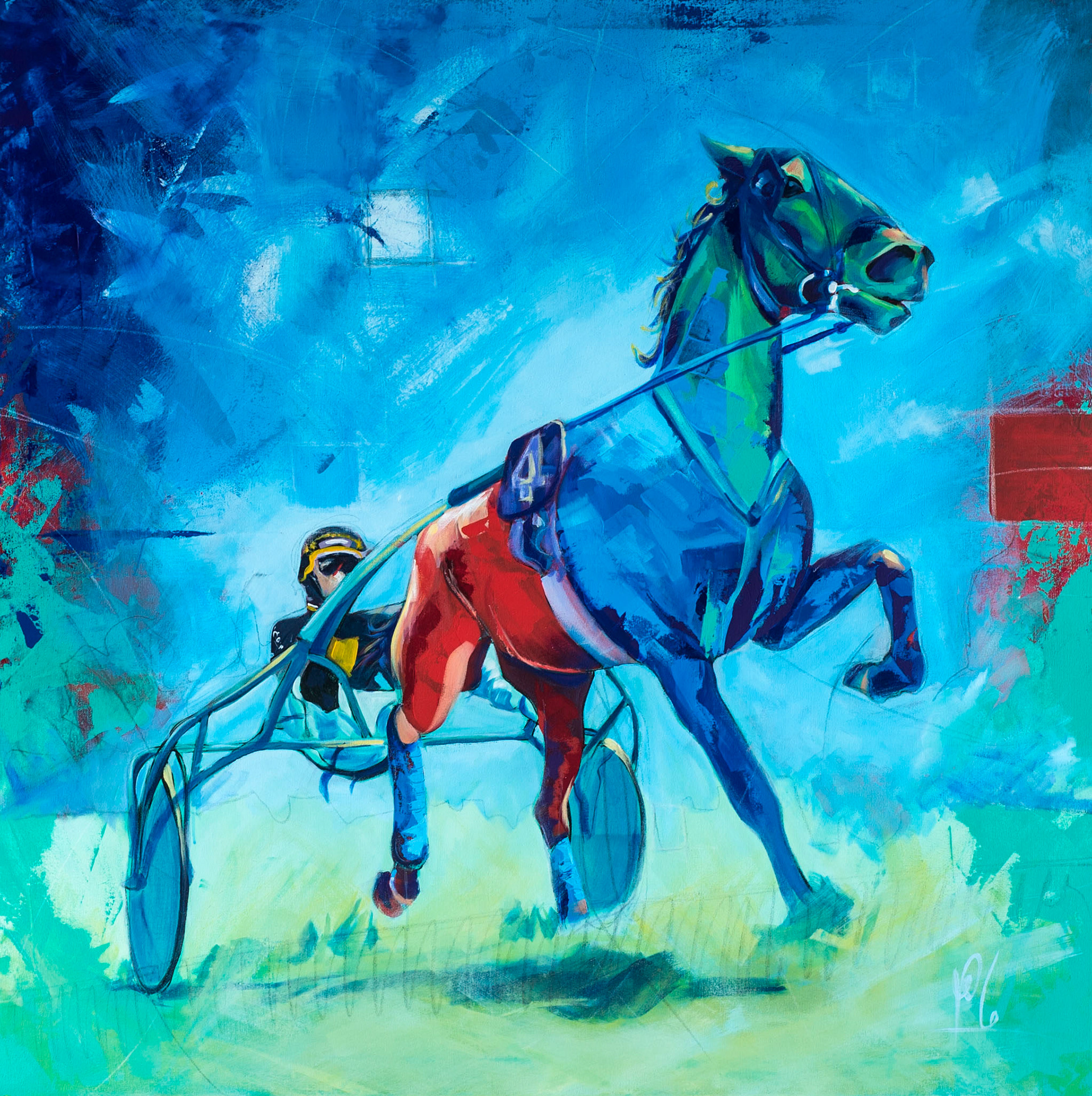ACRYLIC ON CANVAS. 130 x 130 CM 51.18 x 51.18 INCH