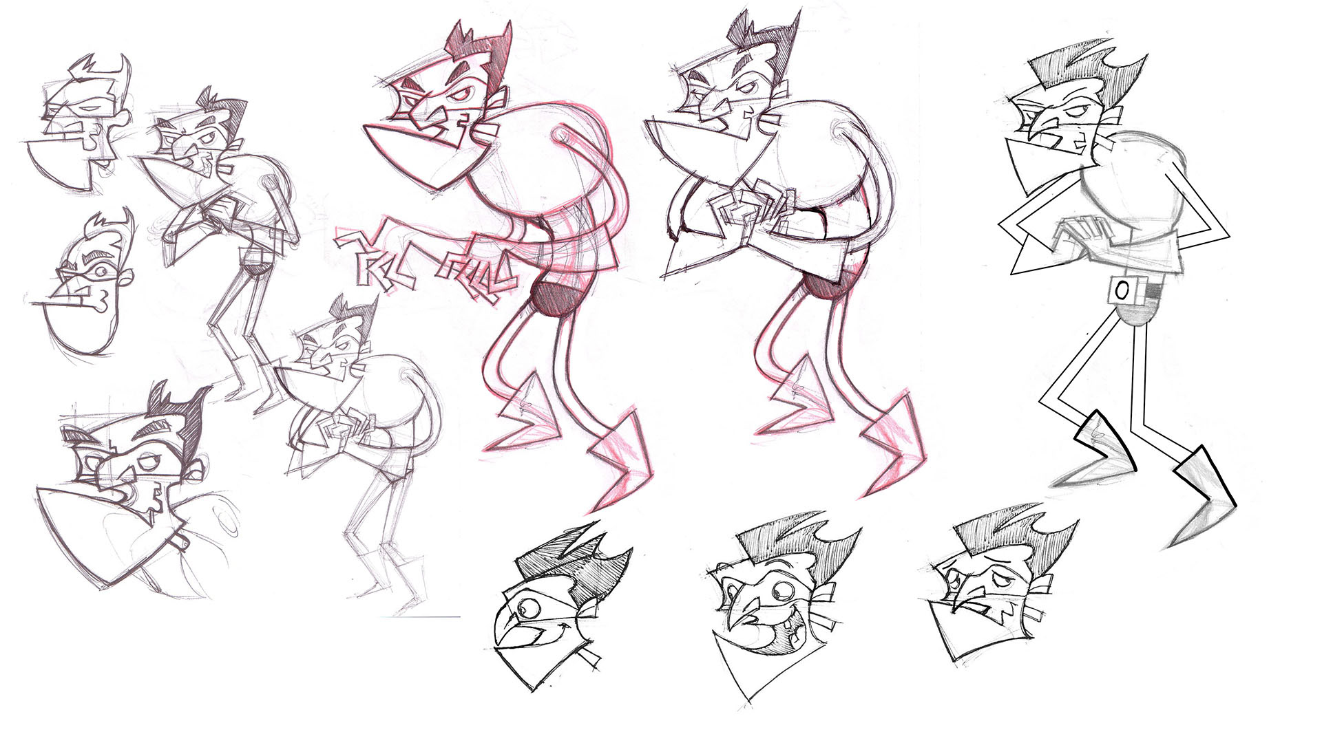 Villain Character Design - Exploration Sketch