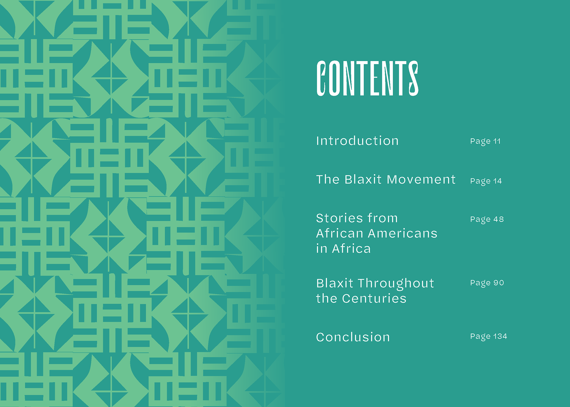 Contents page