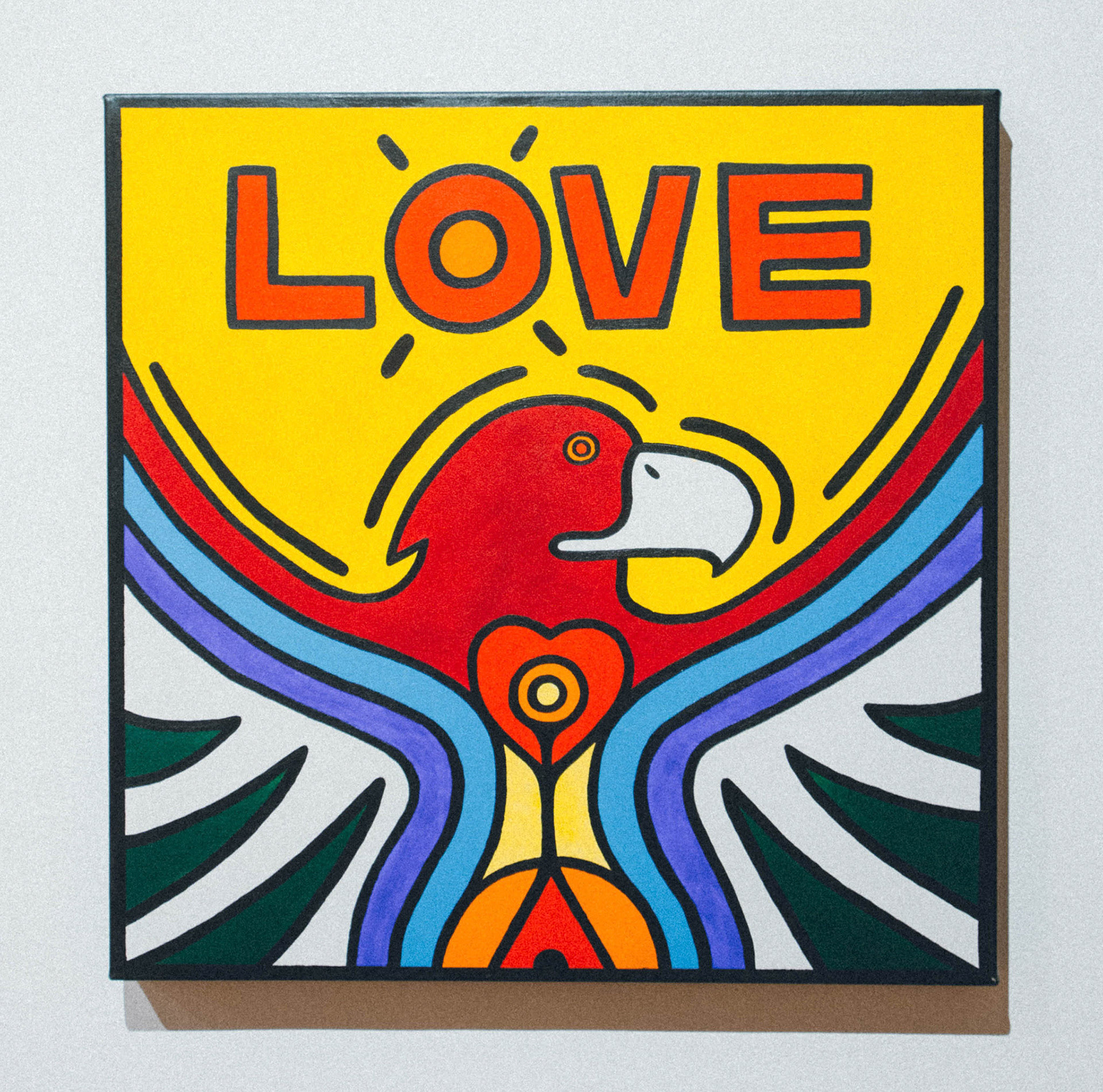 Love, 24” x 24”, Acrylic on canvas, 2019, SOLD. All Rights Reserved.