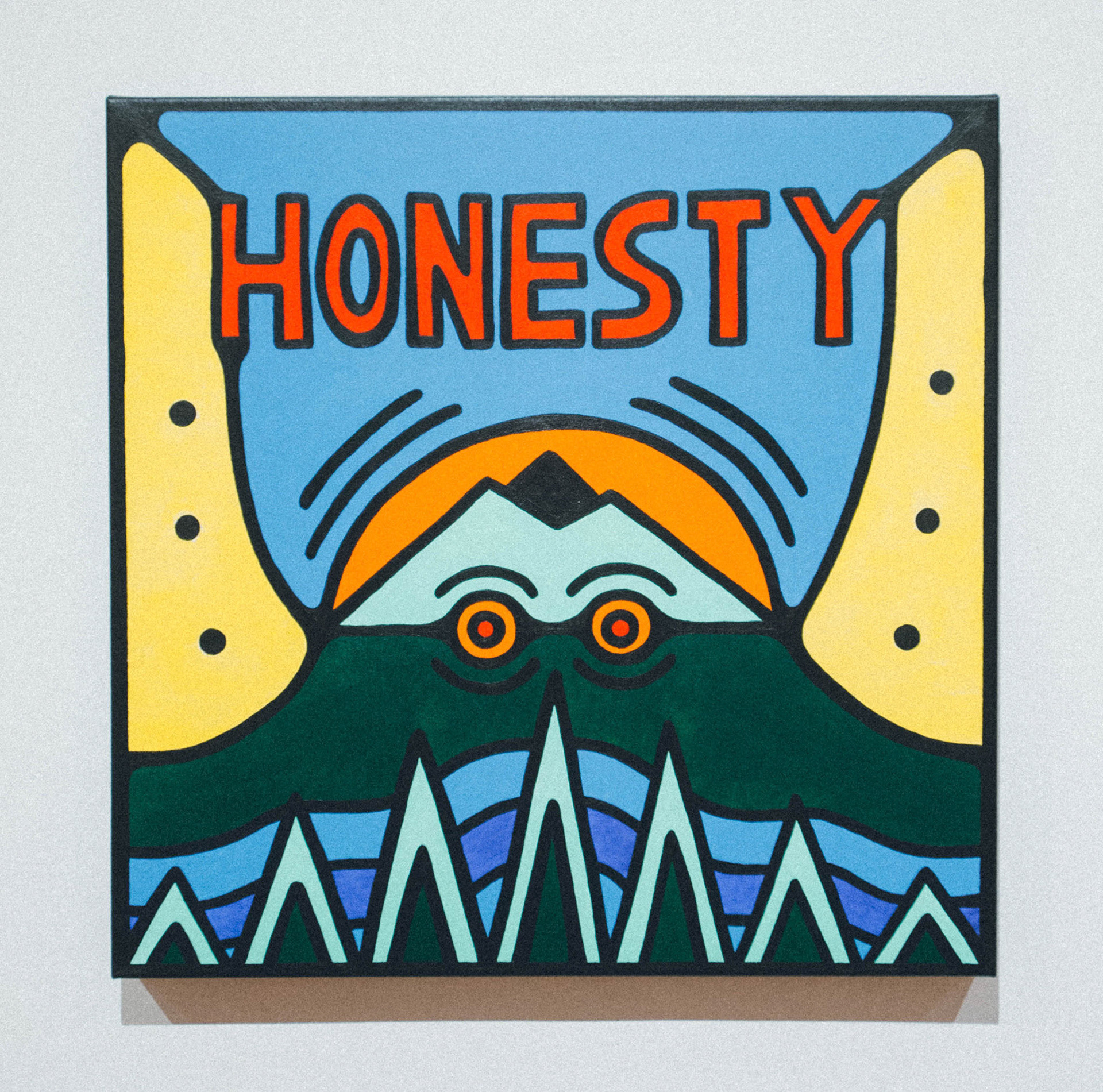 Honesty, 24” x 24”, Acrylic on canvas, 2019, SOLD. All Rights Reserved.