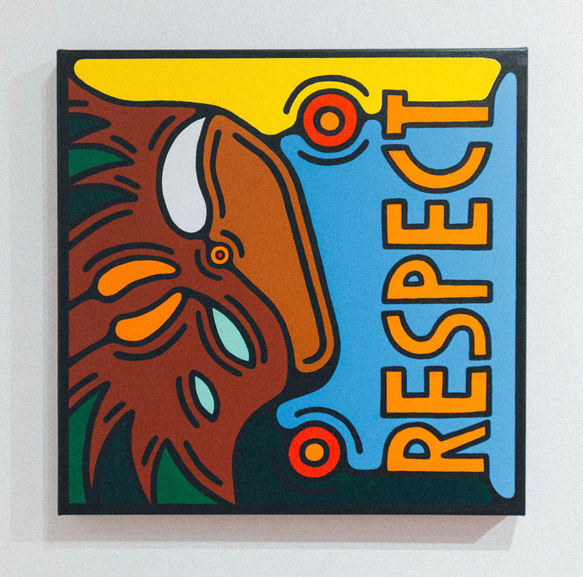 Respect, 24” x 24”, Acrylic on canvas, 2019, SOLD. All Rights Reserved.