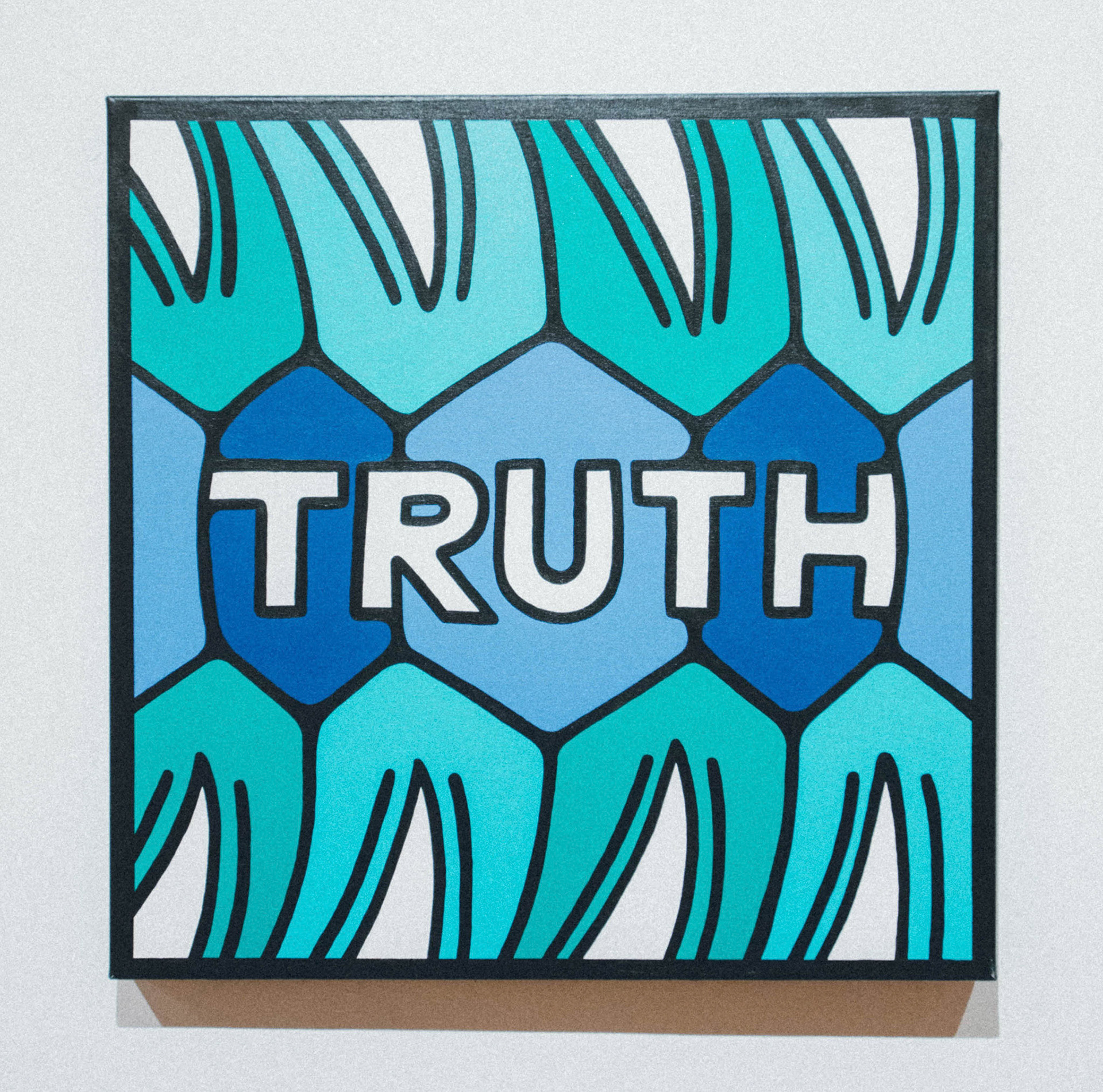 Truth, 24” x 24”, Acrylic on canvas, 2019, SOLD. All Rights Reserved.
