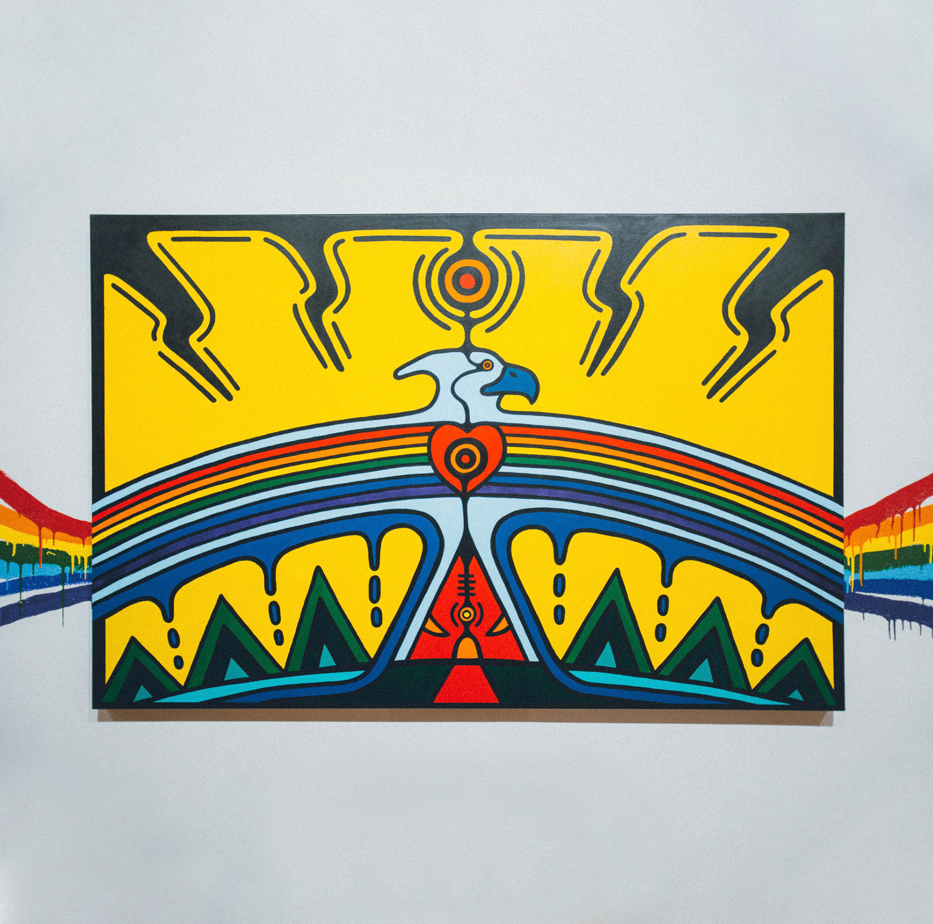 Thunderbird Power, 40” x 60”, Acrylic on canvas, 2019, SOLD. All Rights Reserved.