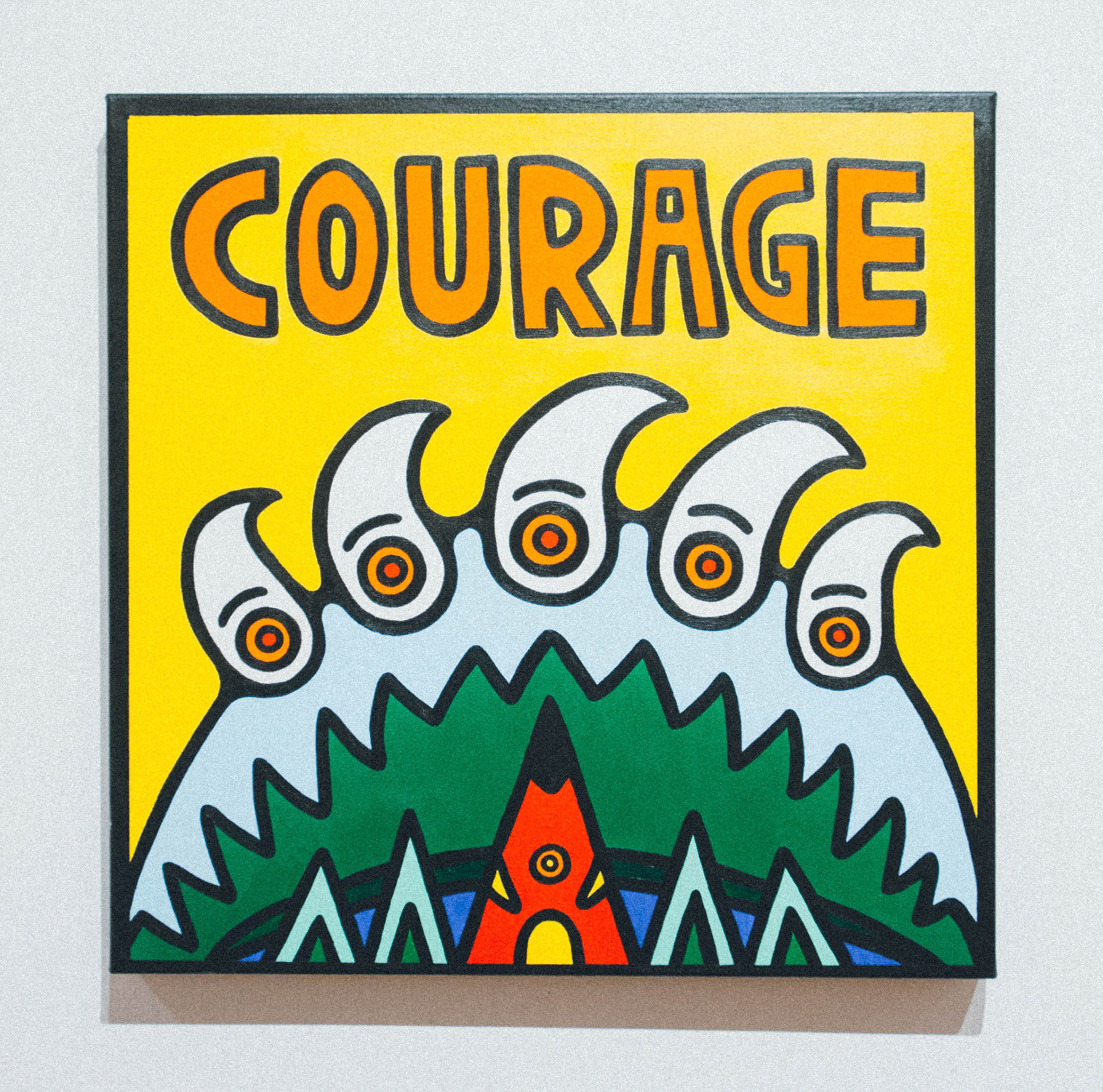Courage, 24” x 24”, Acrylic on canvas, 2019, SOLD. All Rights Reserved.