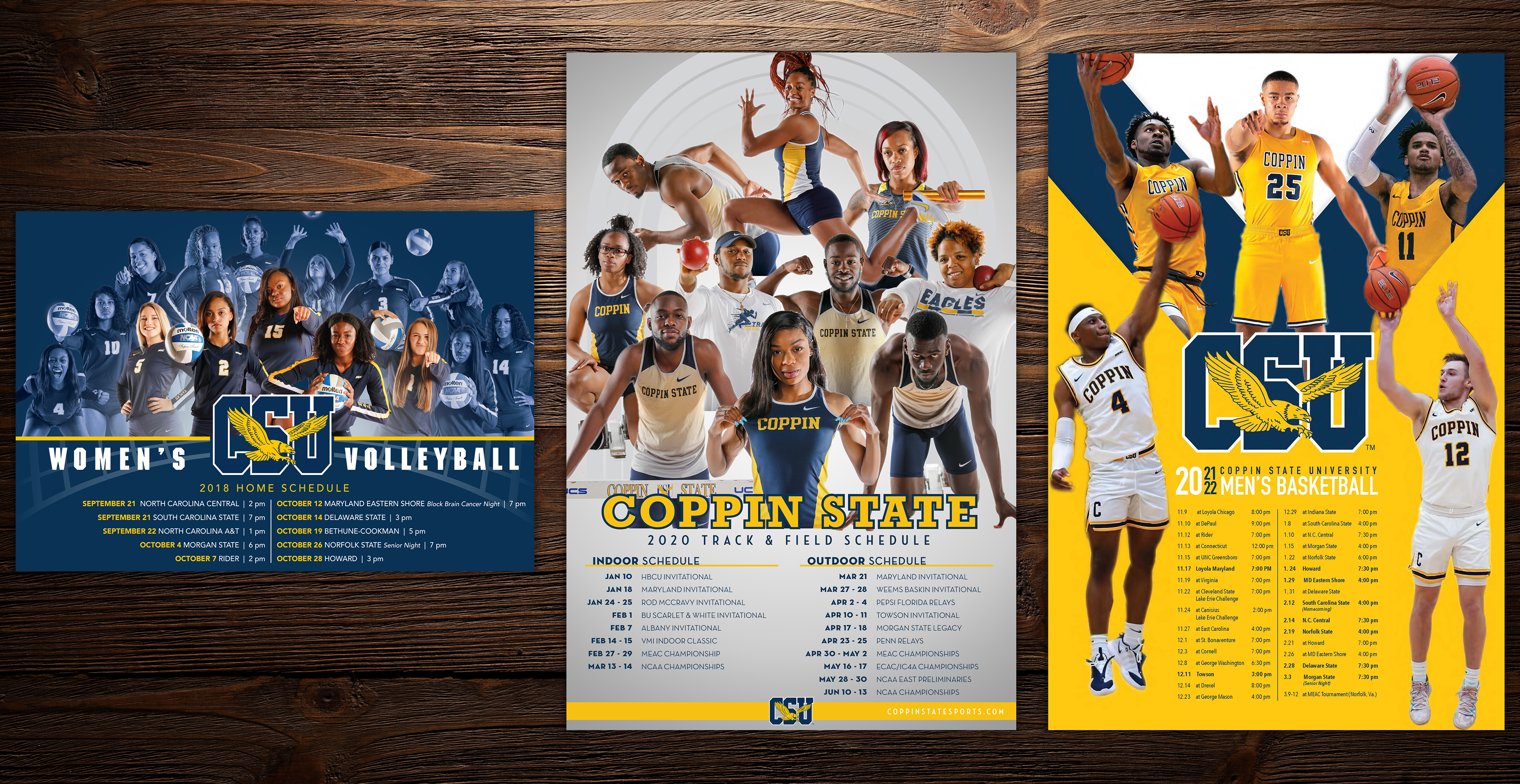 COPPIN STATE SCHEDULE POSTERS 2021