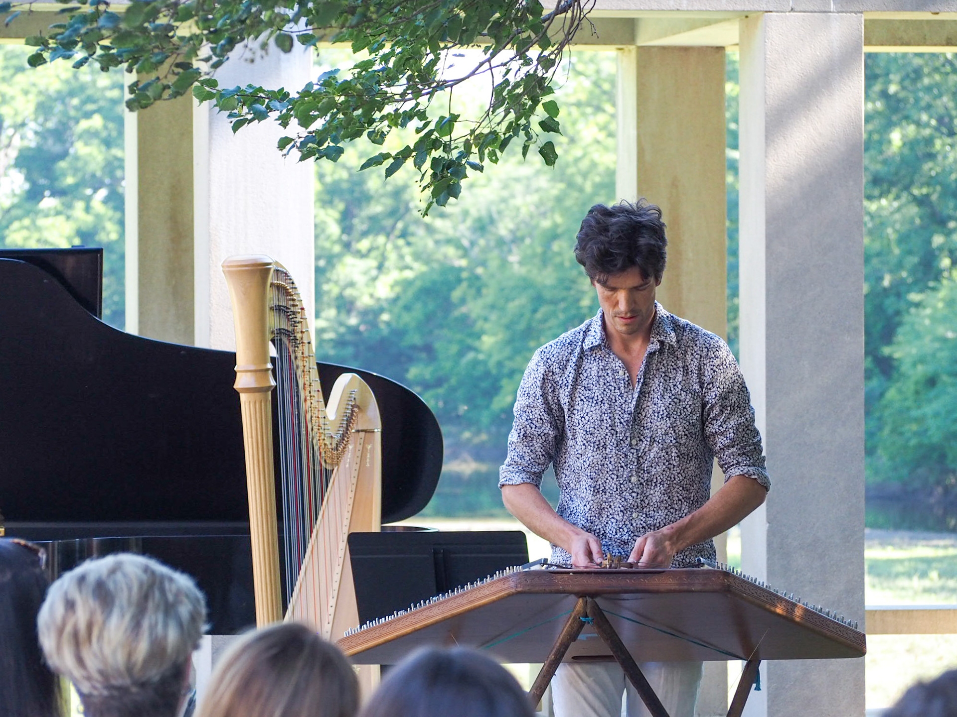 Simon Chrisman plays the hammer dulcimer