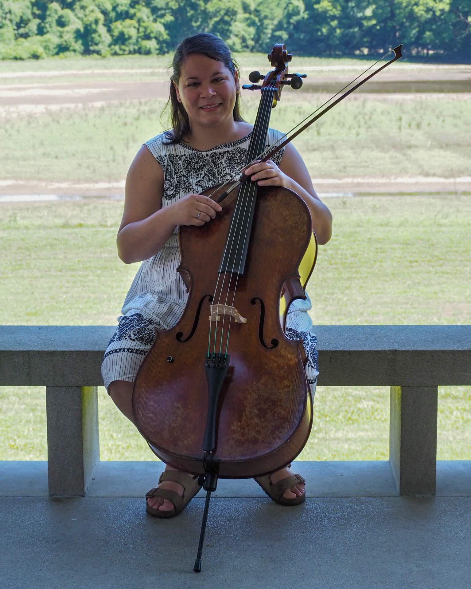 Katie Le Sesne, cellist and one of the festival coordinators