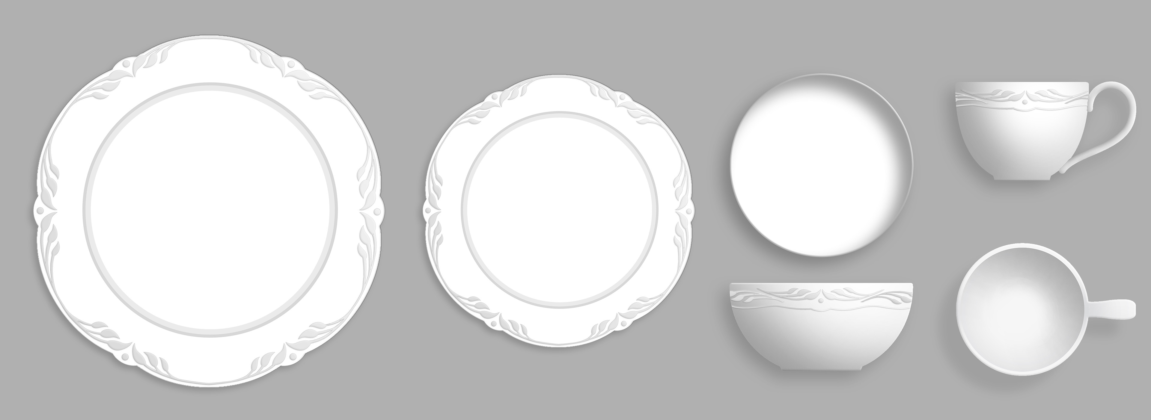 Everyday Country Embossed & Scalloped Dinnerware